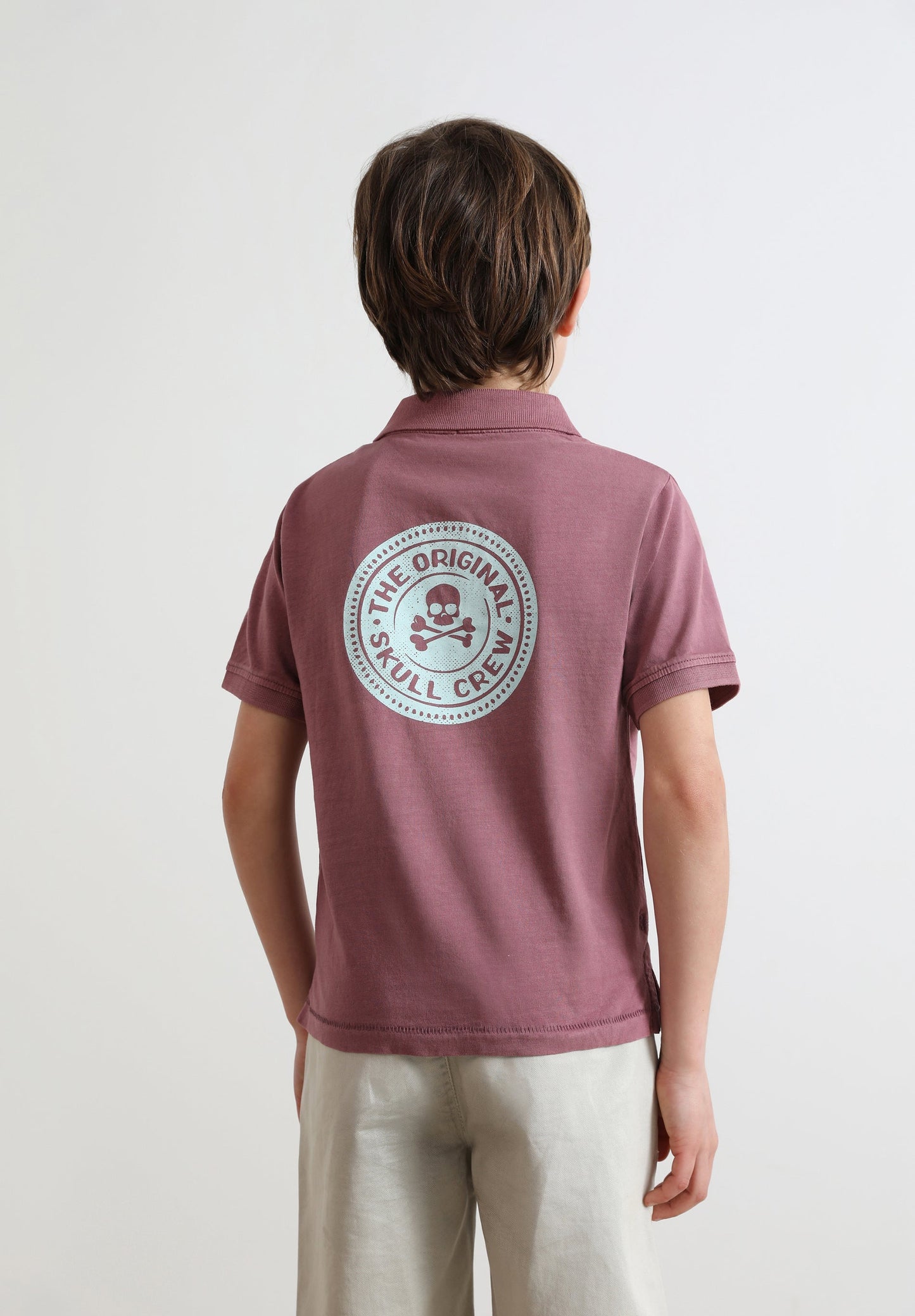 CAMISA POLO COM TECIDO TIPO T-SHIRT