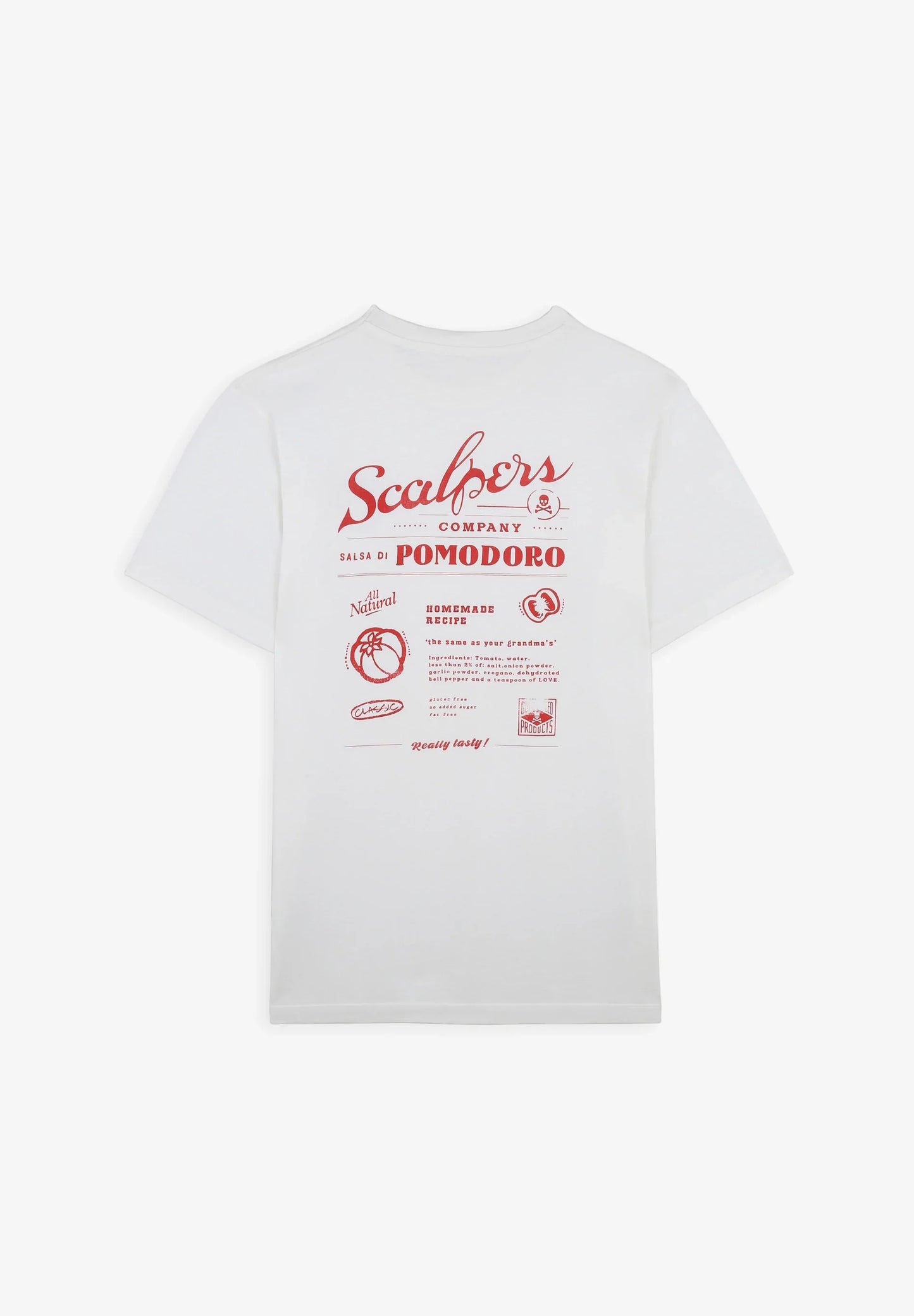 T-SHIRT COM PADRÃO DE POMODORO