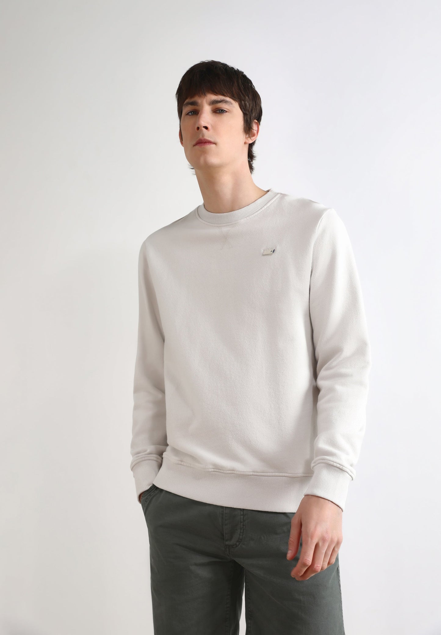 SWEATSHIRT CIRCULAR FLOCKED