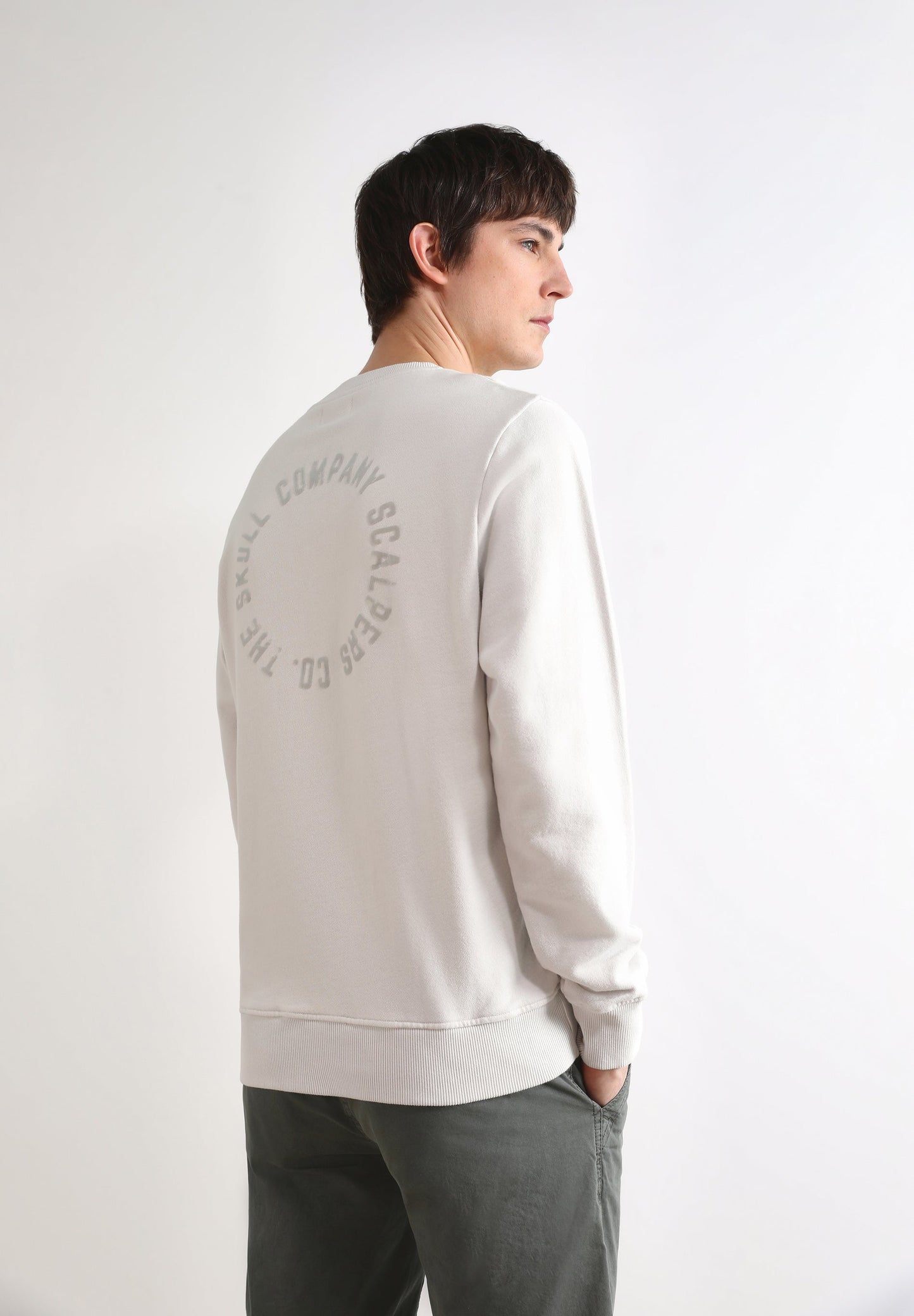 SWEATSHIRT CIRCULAR FLOCKED