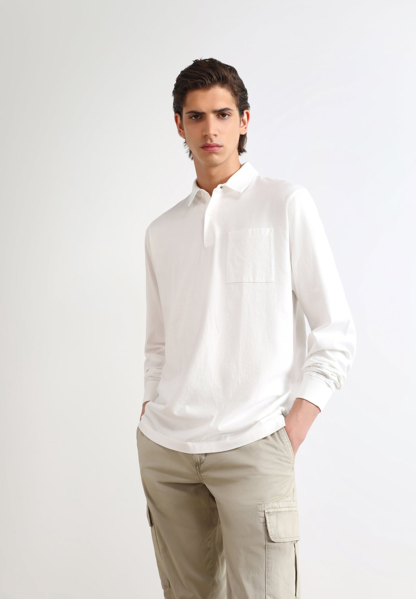 CAMISA POLO T-SHIRT COM BOLSO