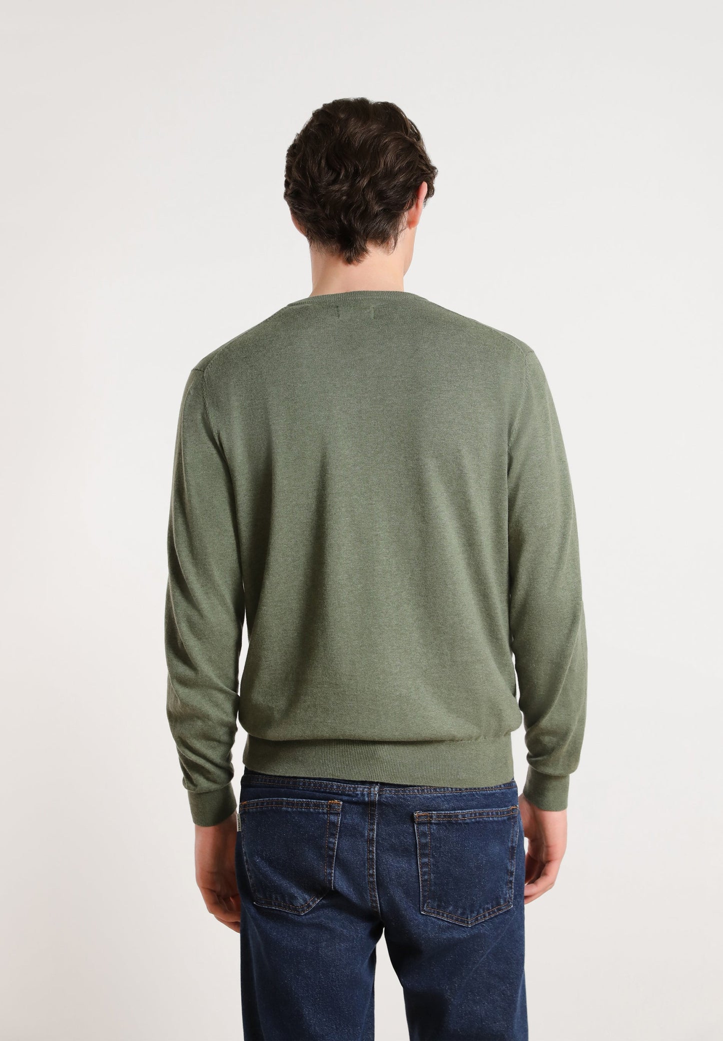 SWEATER DECOTE EM V COM LOGO