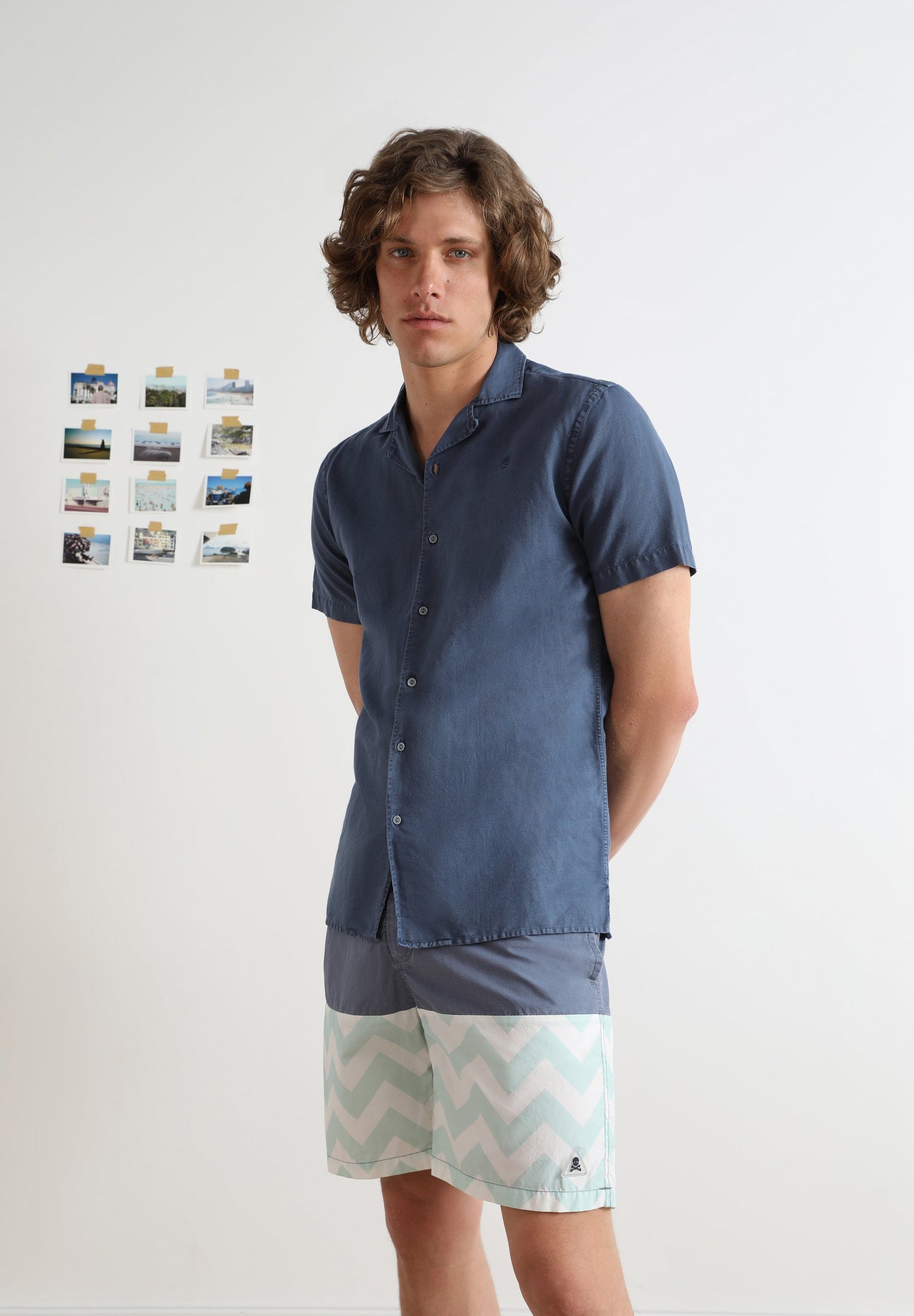 CALÇÕES DE BANHO COM PADRÃO ZIGUEZAGUE