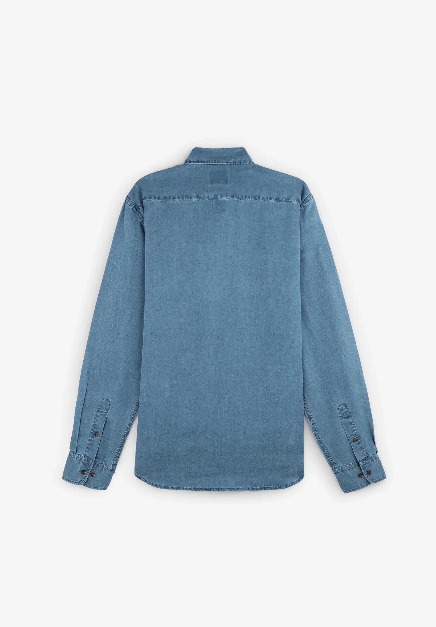 CAMISA DENIM LOGO PLACKET