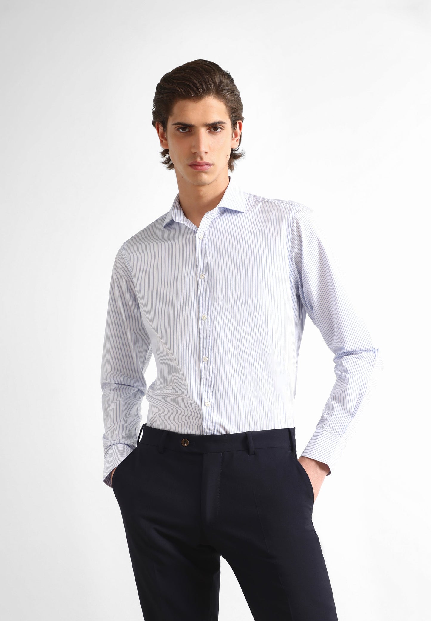CAMISA RISCAS FINAS SLIM