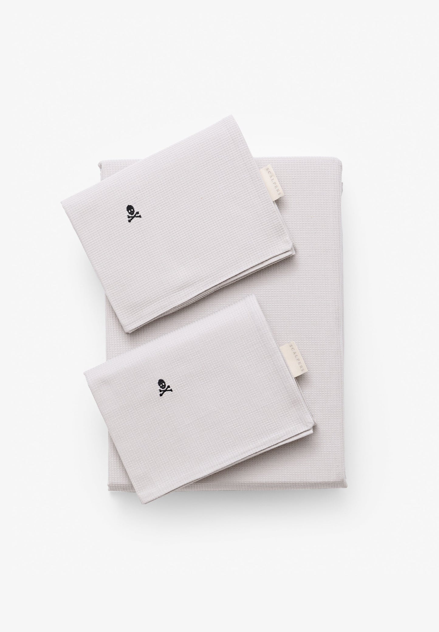 CAMA 180 CM | CAPA DE EDREDÃO E ALMOFADAS EFEITO WAFFLE