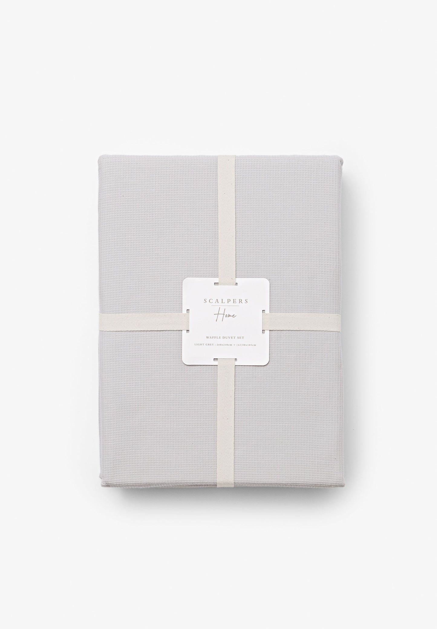 CAMA 180 CM | CAPA DE EDREDÃO E ALMOFADAS EFEITO WAFFLE