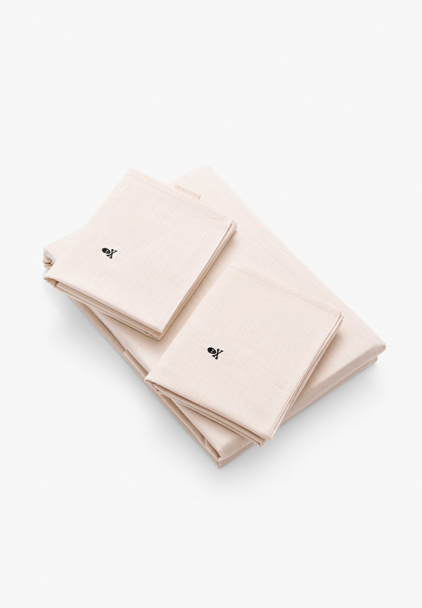 CAMA 150 CM | SÁBANA Y ALMOHADAS JASPEADAS - Scalpers