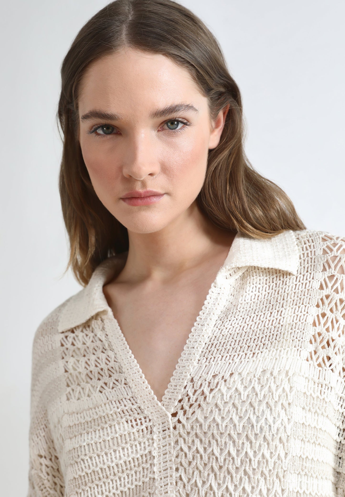 VESTIDO CROCHÉ MANGA CURTA