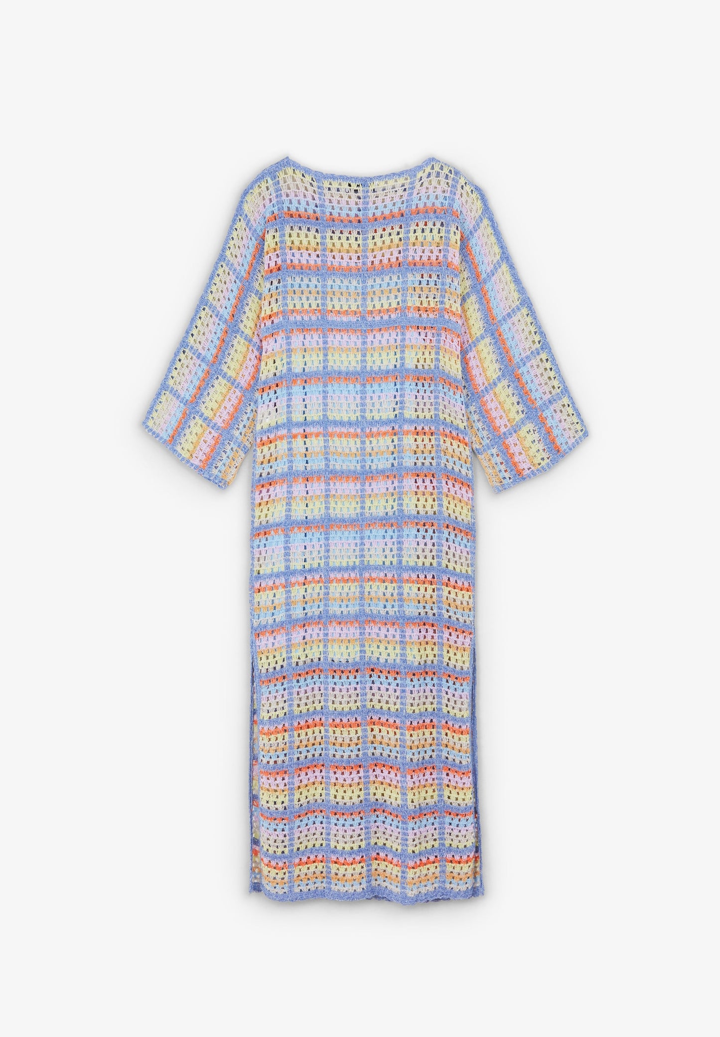 VESTIDO EM XADREZ EM CROCHET