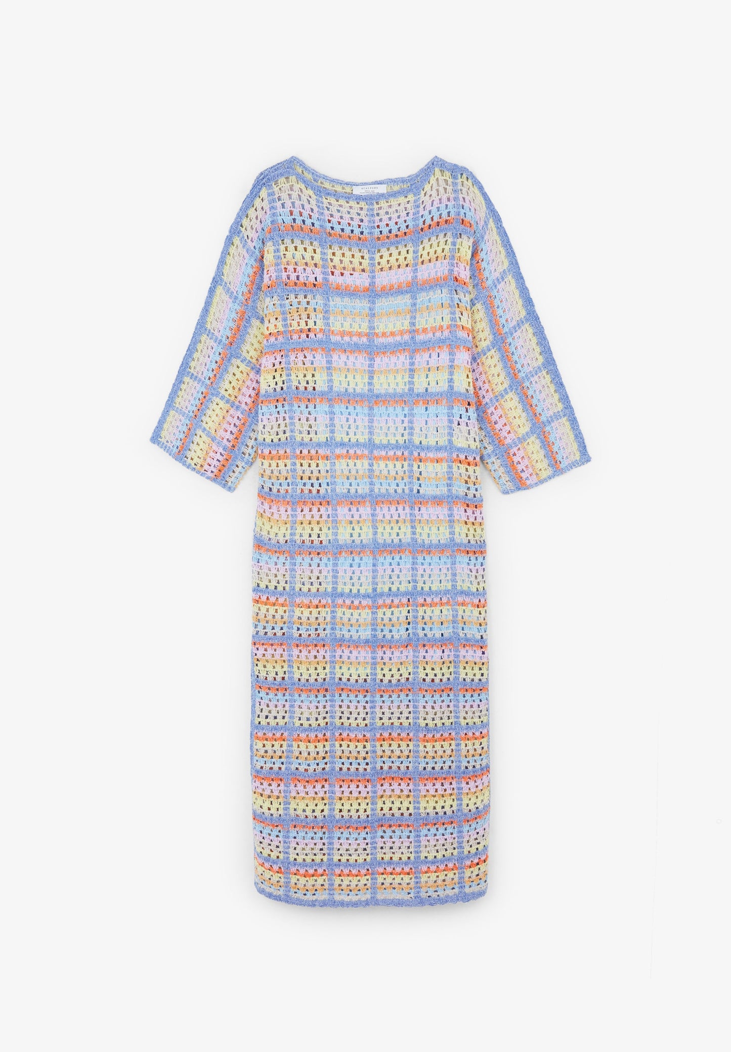 VESTIDO EM XADREZ EM CROCHET