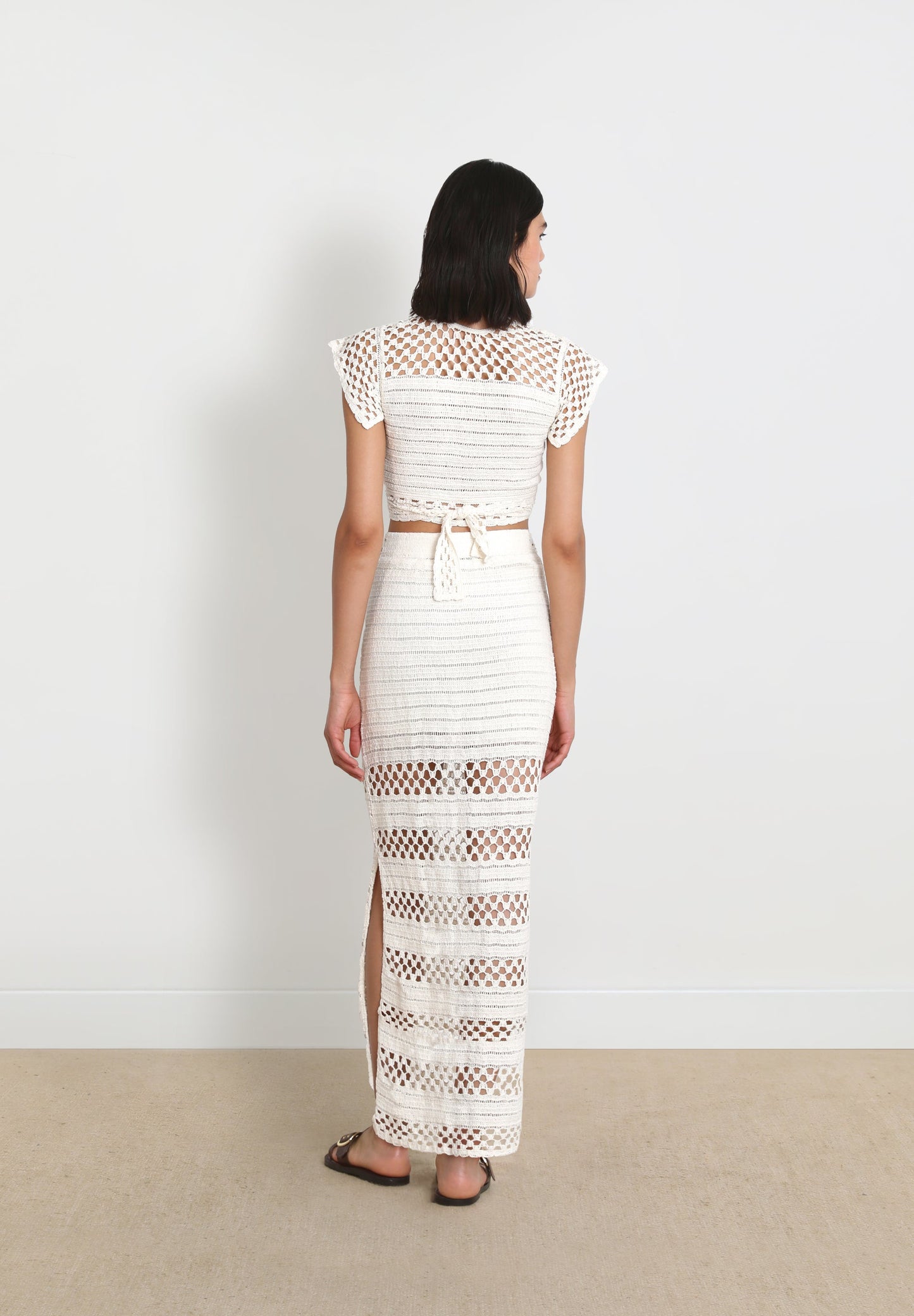 SAIA COMPRIDA DE CROCHET