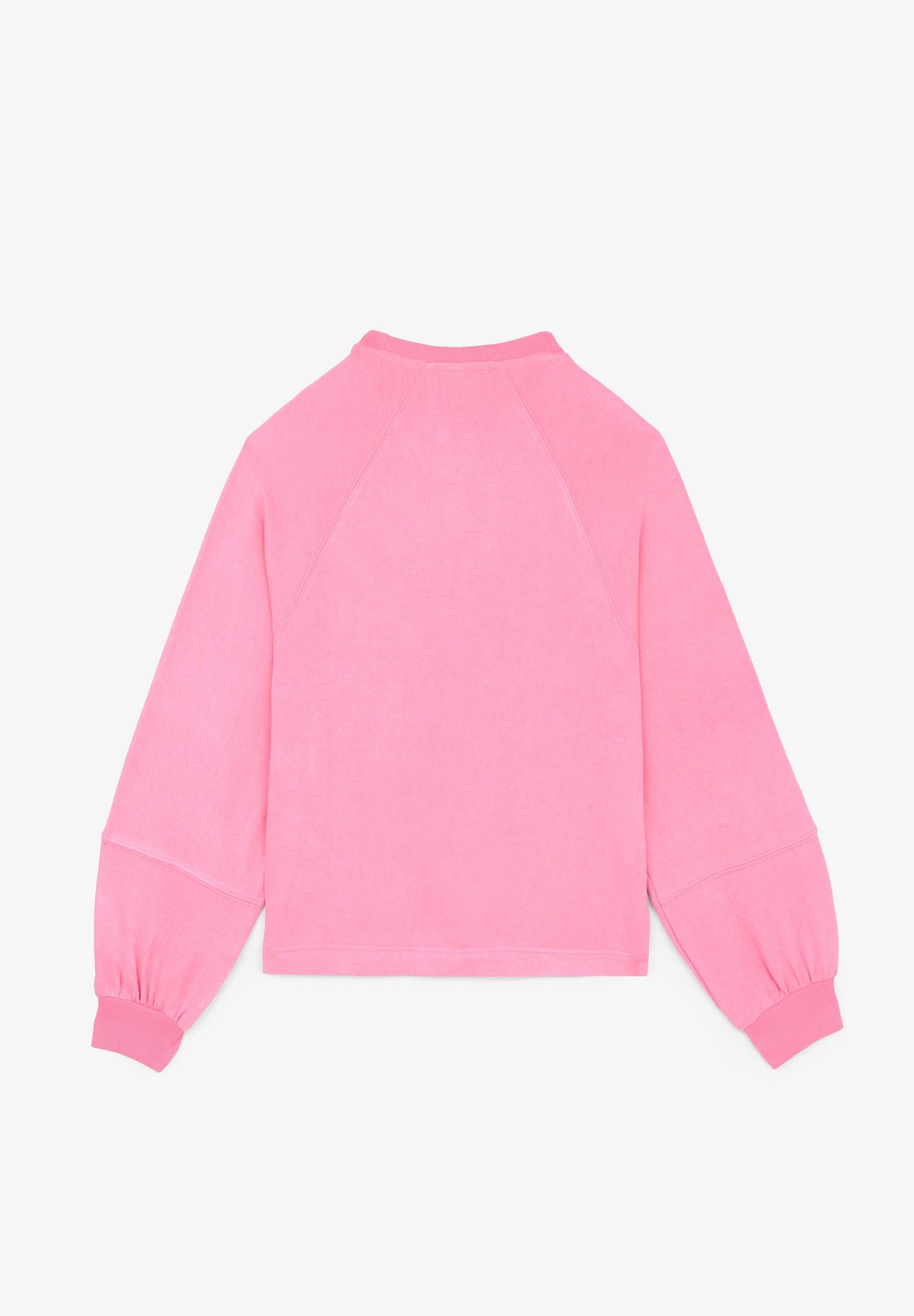 SWEATSHIRT DESBOTADA COM MANGA RAGLÃ