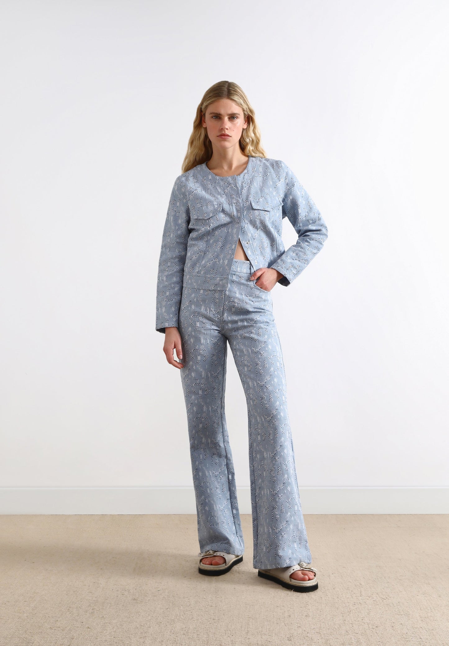 CALÇAS CULOTTES JACQUARD