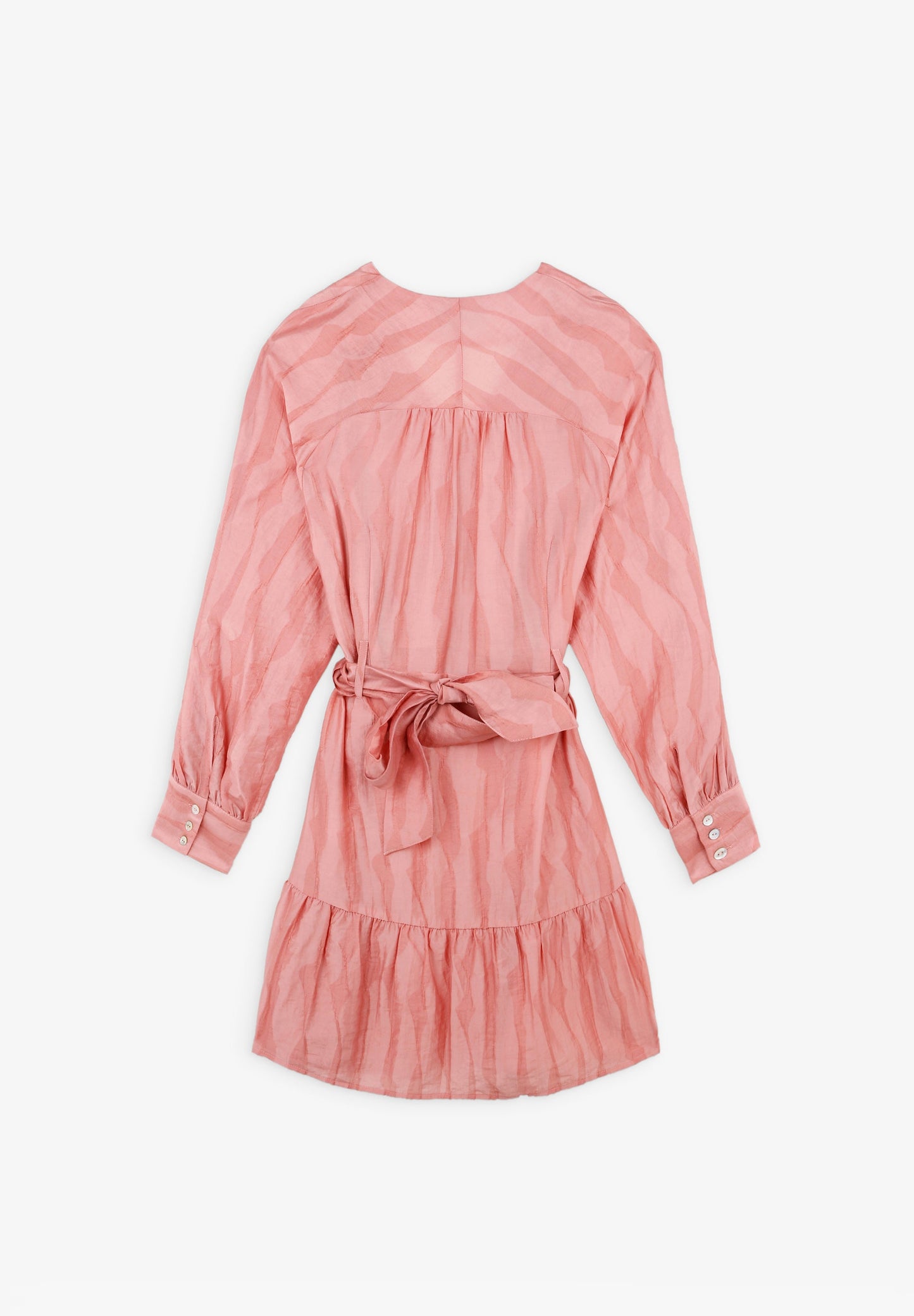 VESTIDO EM JACQUARD COM VOLUME