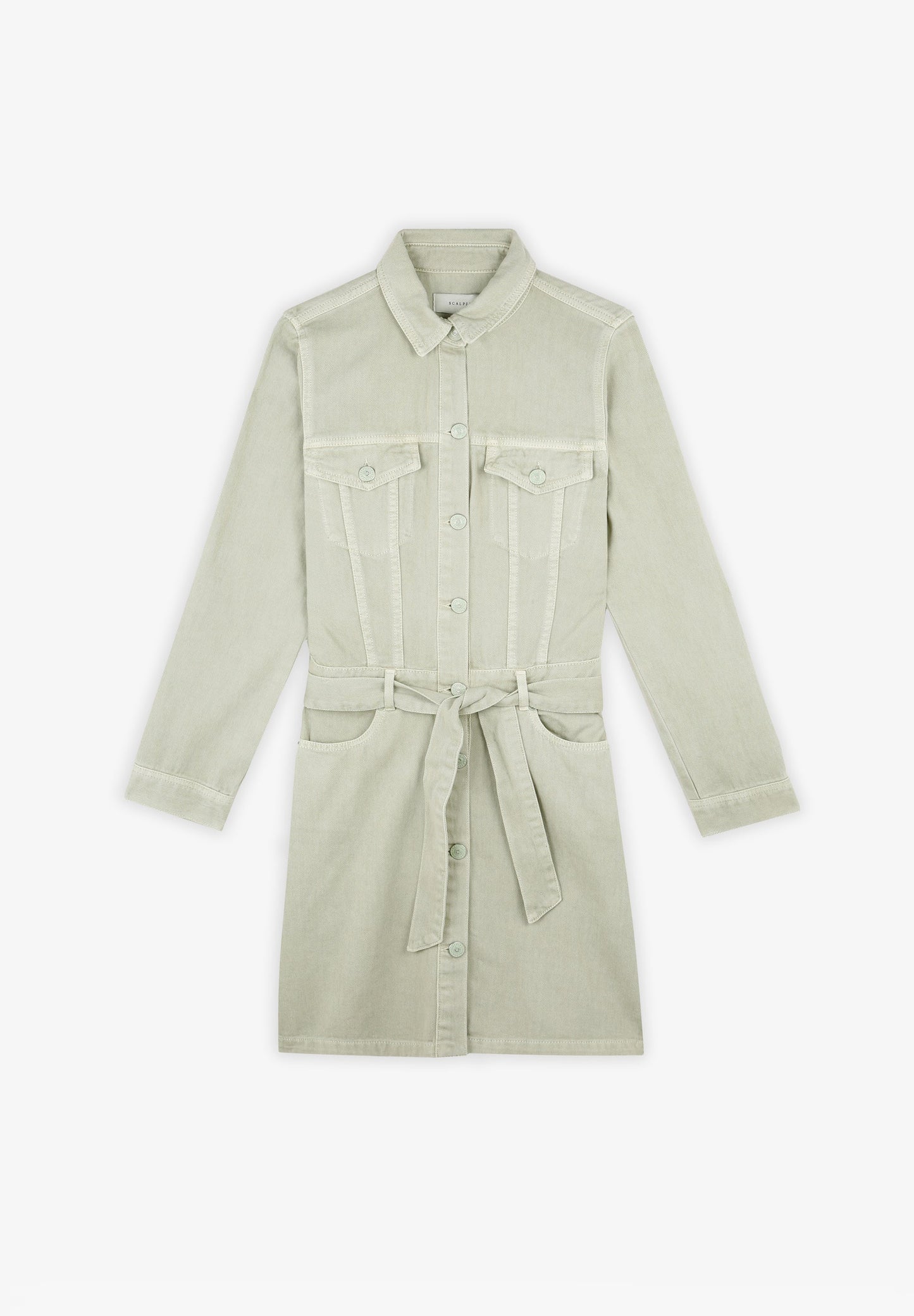 VESTIDO DENIM COM LAÇO