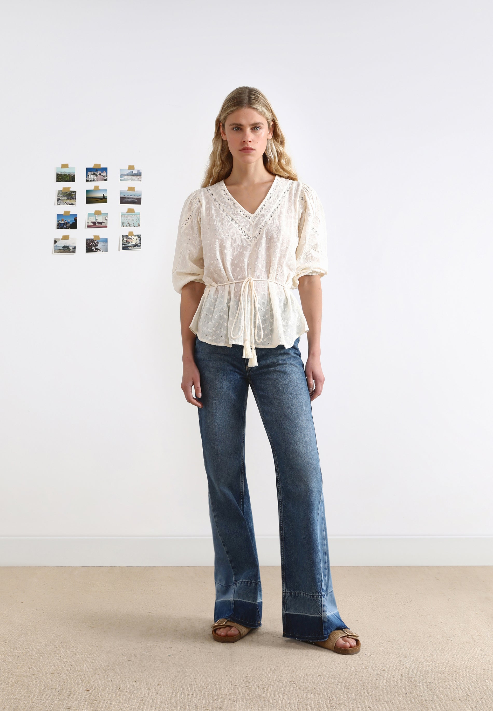 BLUSA COM RENDILHADO