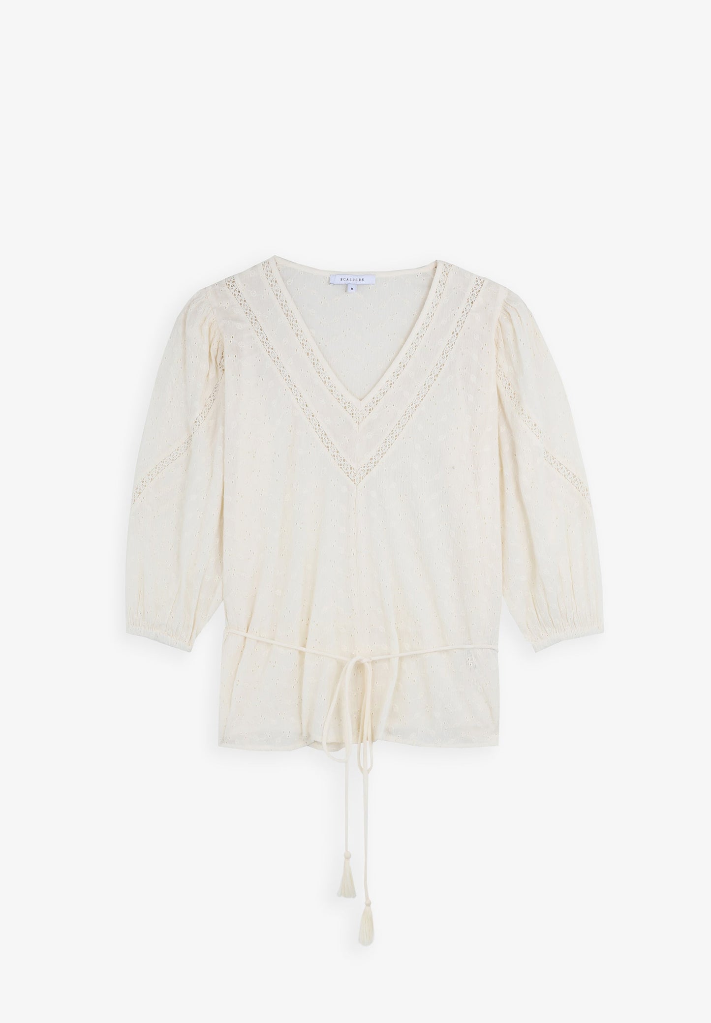 BLUSA COM RENDILHADO