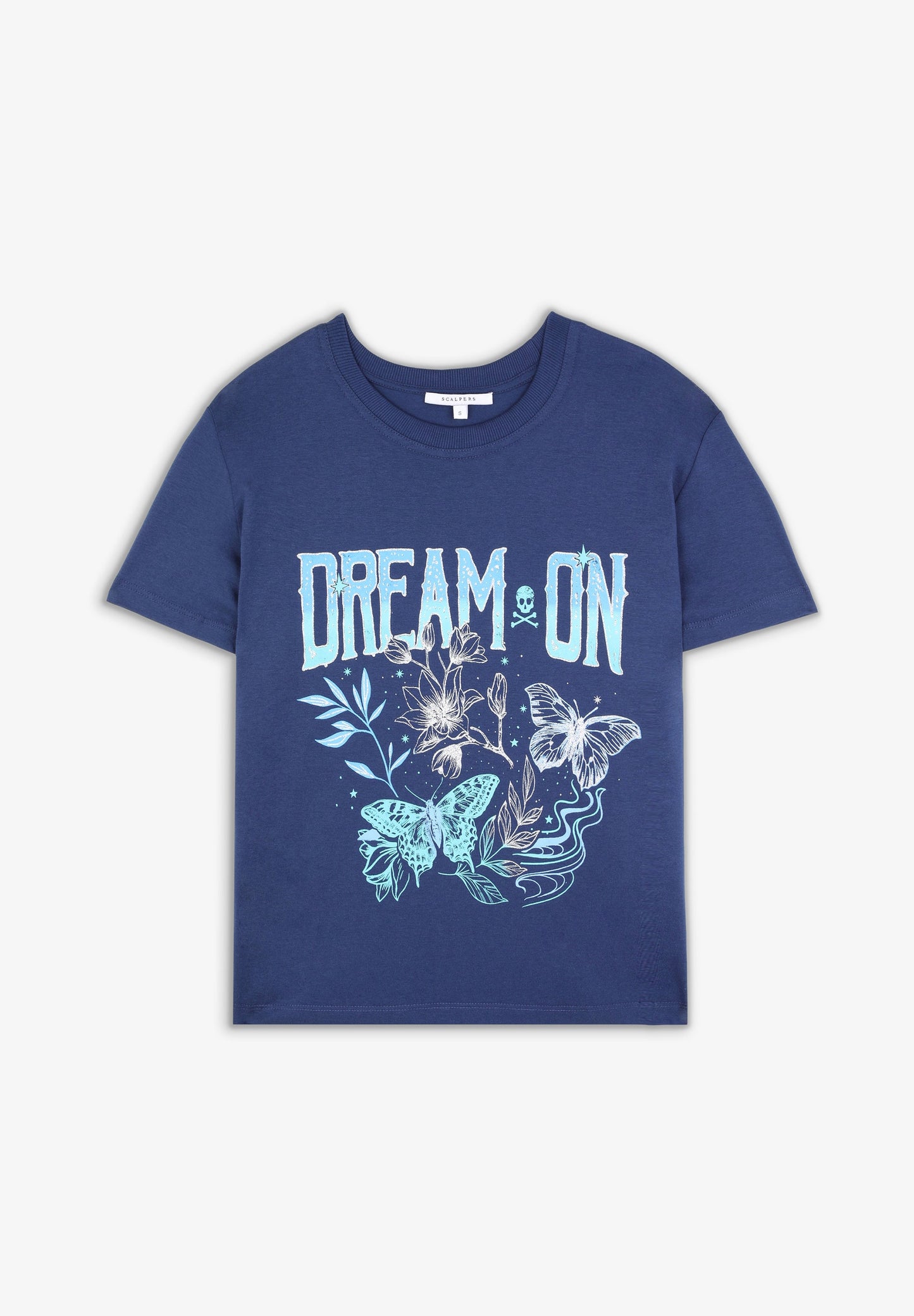 T-SHIRT COM PADRÃO À FRENTE