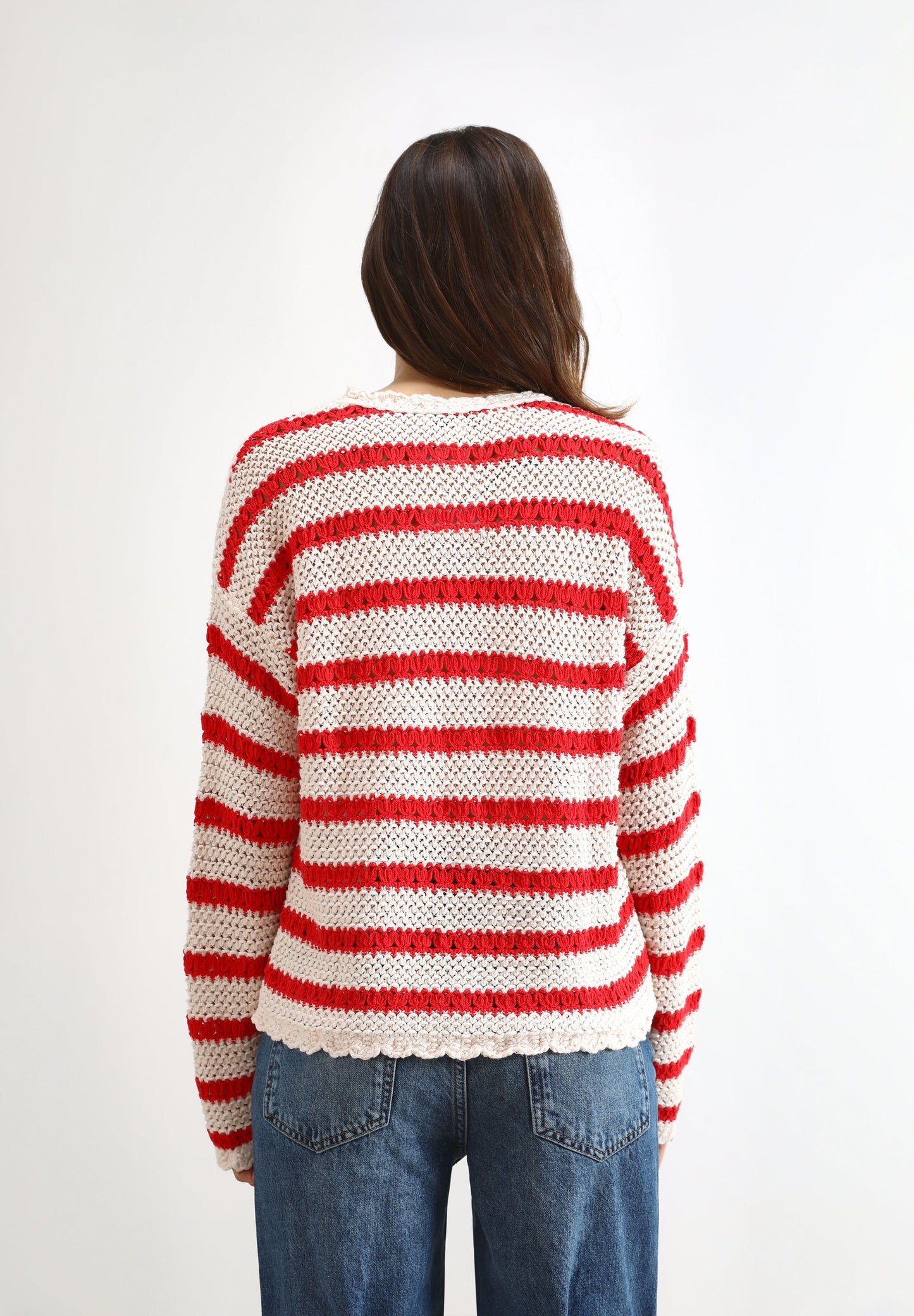 SWEATER CROCHÉ ÀS RISCAS