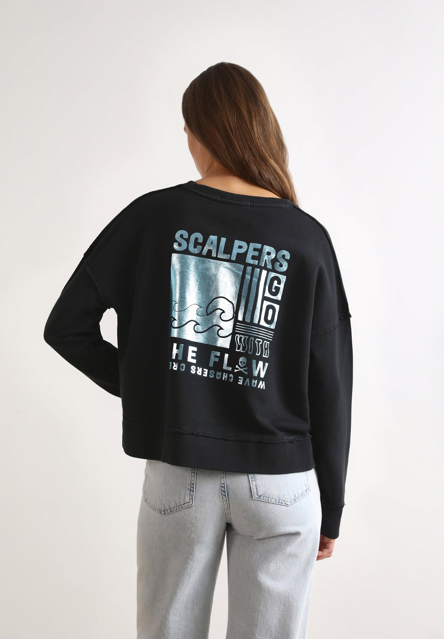 SWEATSHIRT COM PADRÃO ATRÁS