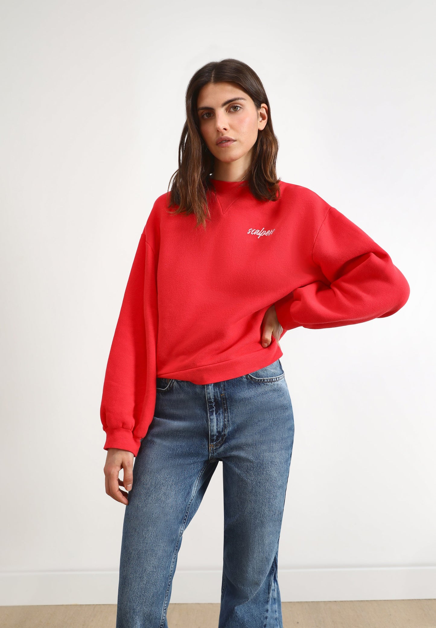 SWEATSHIRT COM LOGO NO PEITO