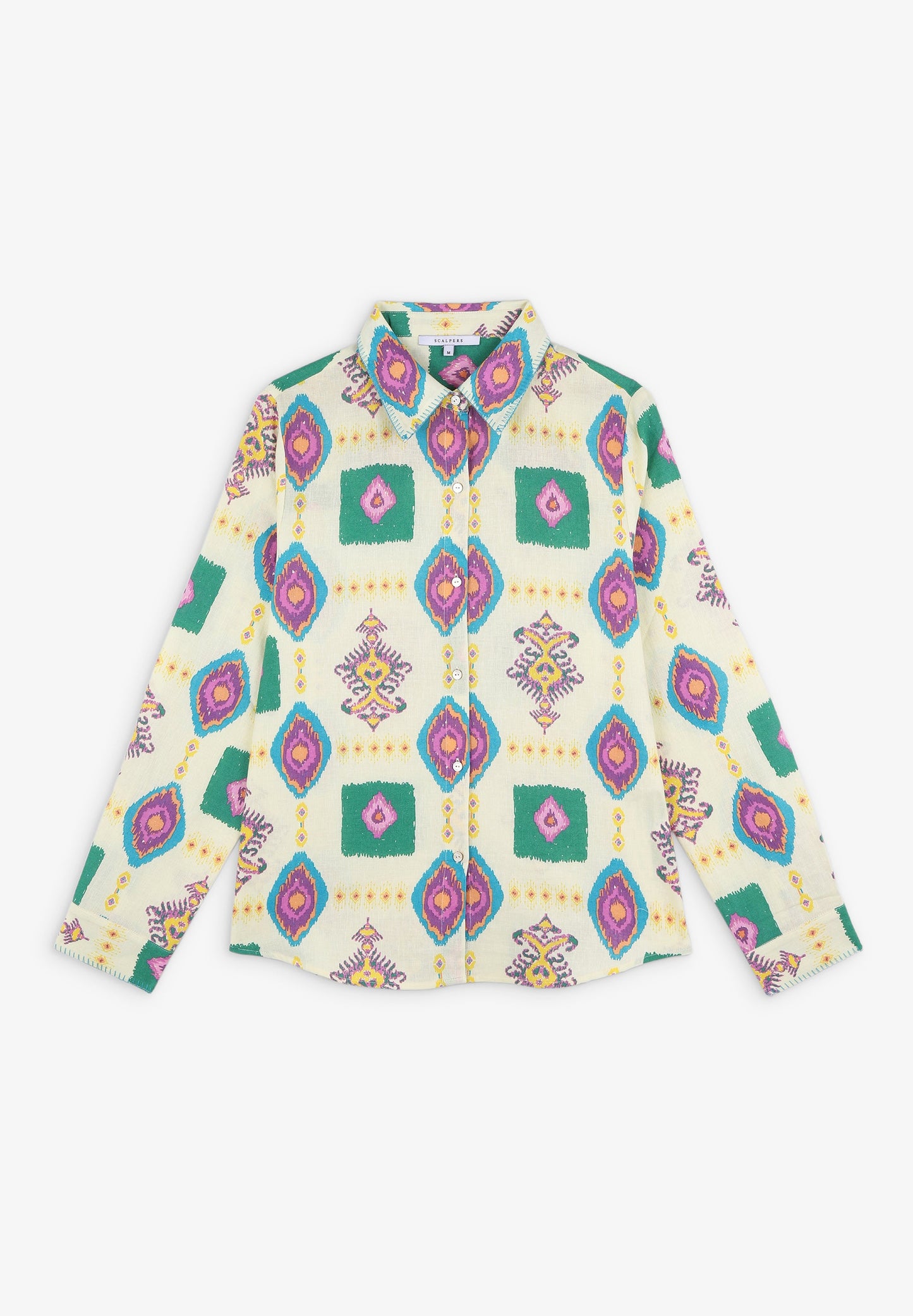 CAMISA COM PADRÃO IKAT