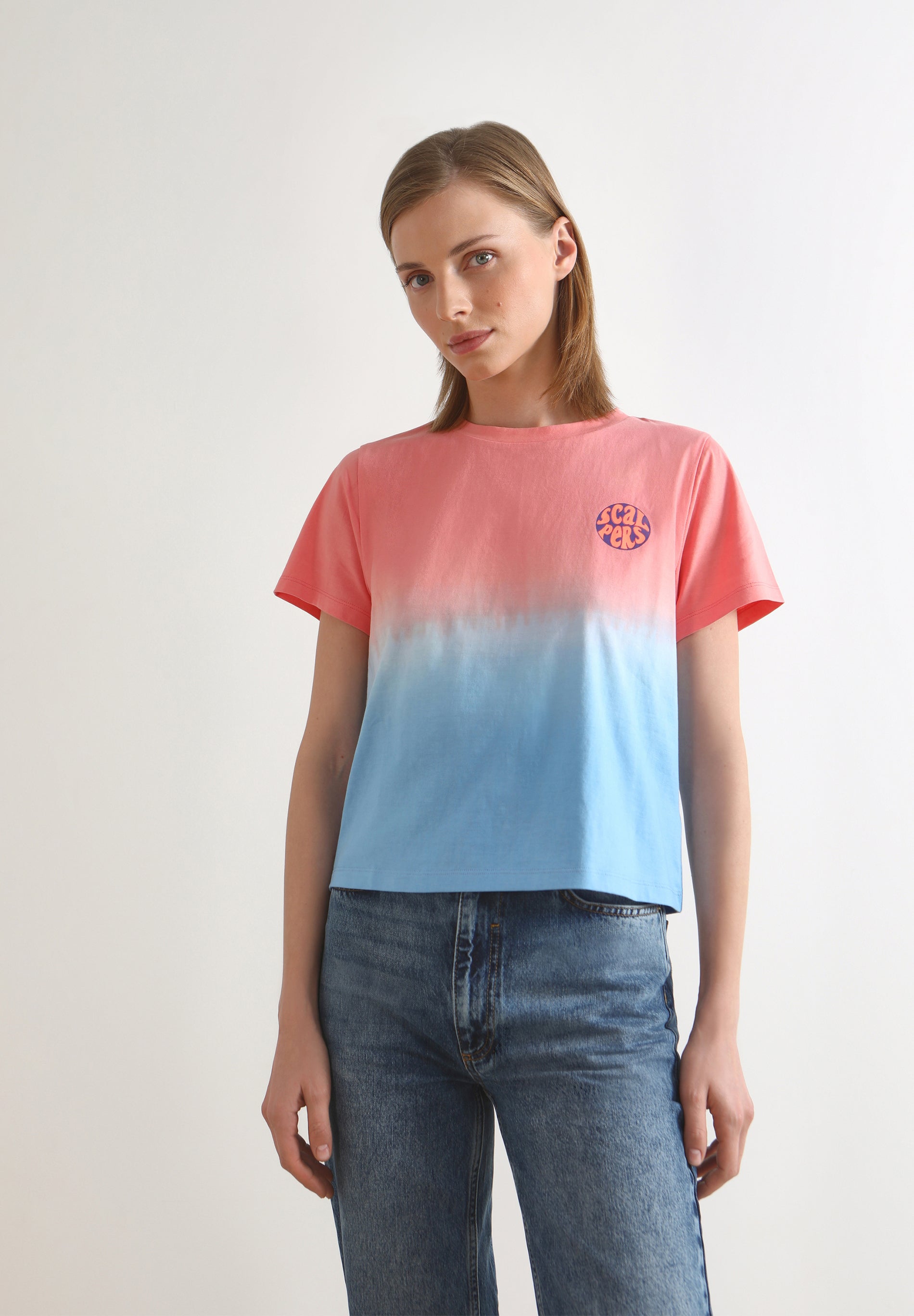 T-SHIRT BICOLOR COM LOGÓTIPO