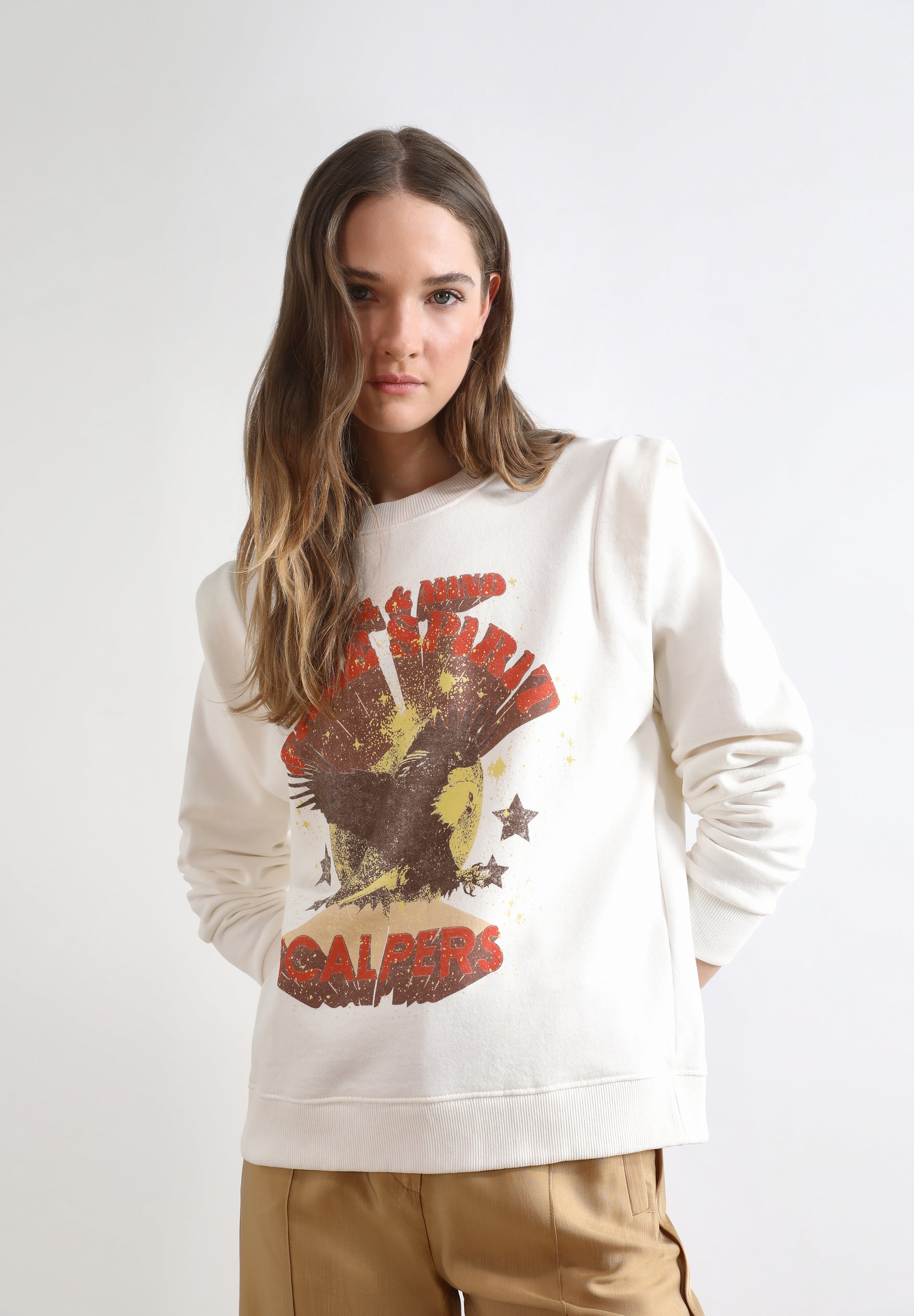 SWEATSHIRT COM PADRÃO DE ÁGUIA