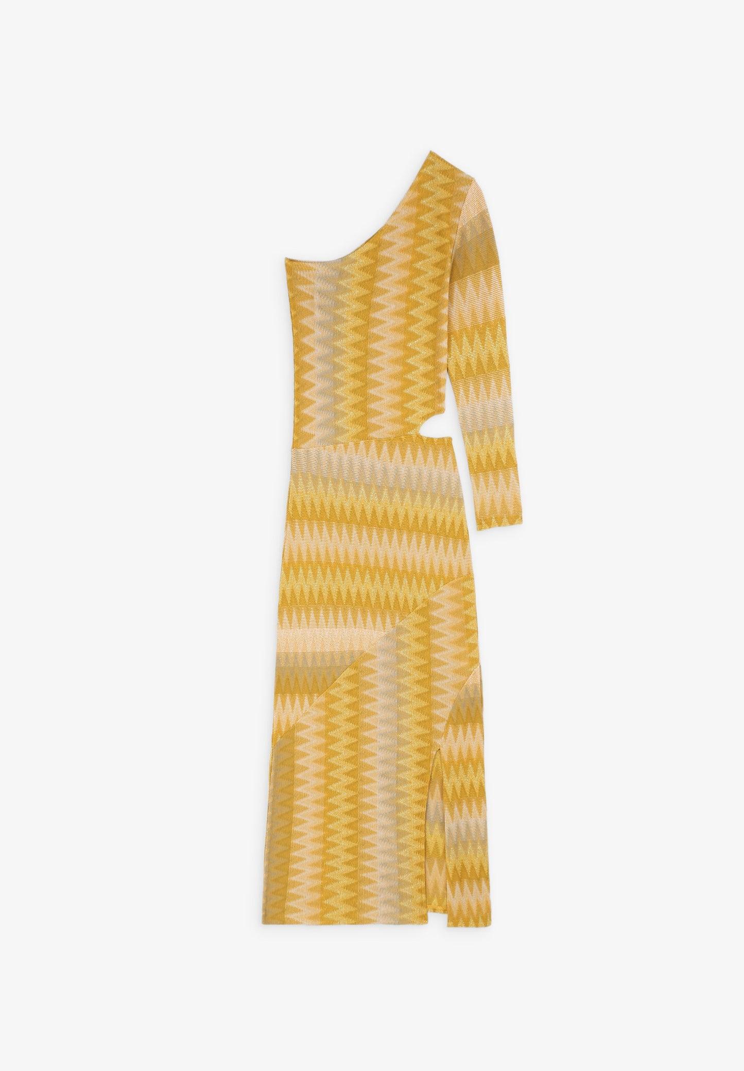 VESTIDO DE MALHA ASSIMÉTRICO