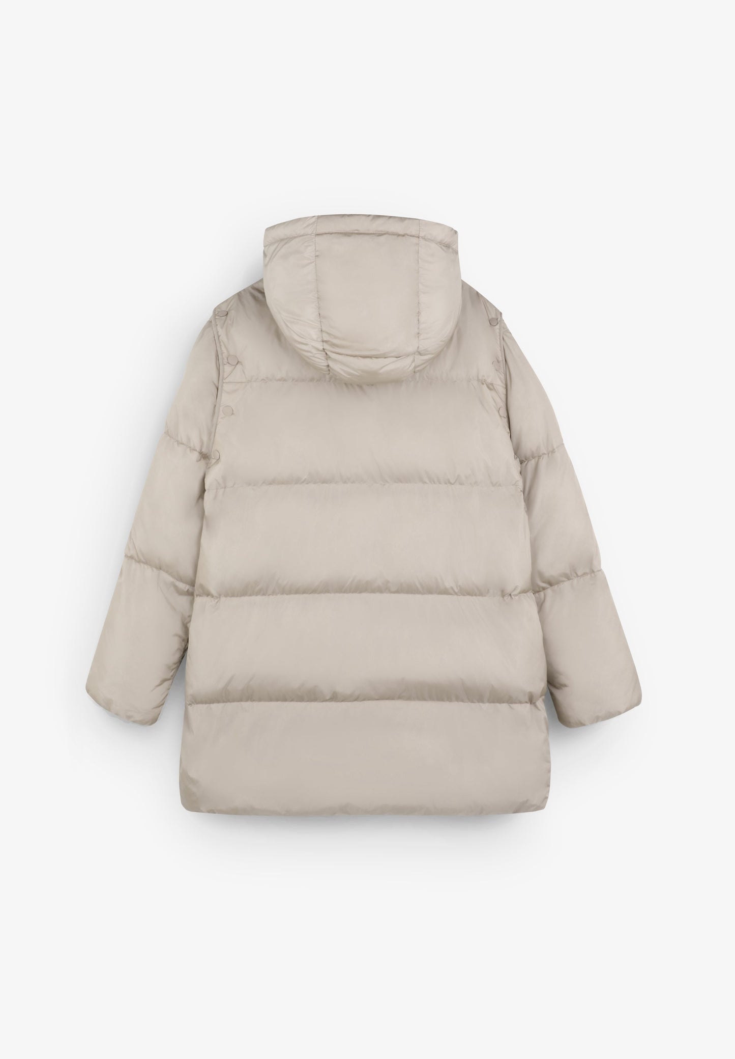 PARKA COMPRIDA COM MANGAS REMOVÍVEIS