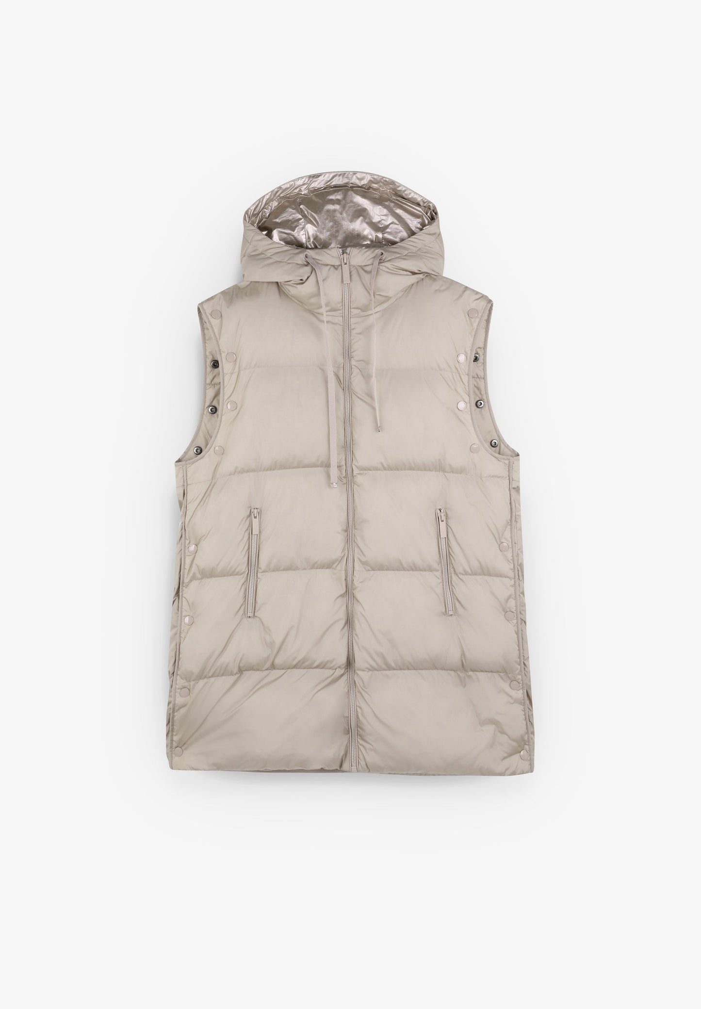 PARKA COMPRIDA COM MANGAS REMOVÍVEIS