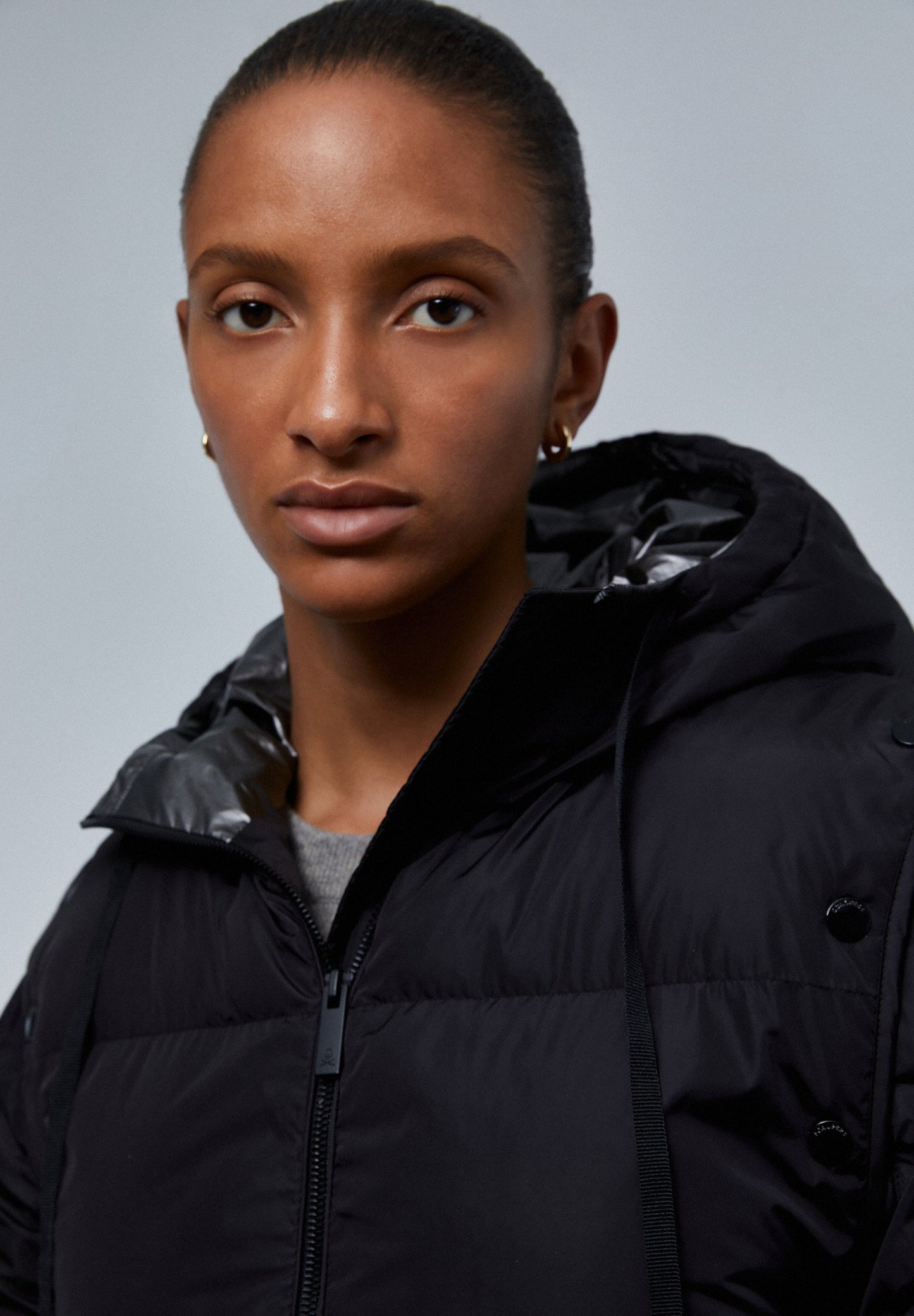 PARKA COMPRIDA COM MANGAS REMOVÍVEIS