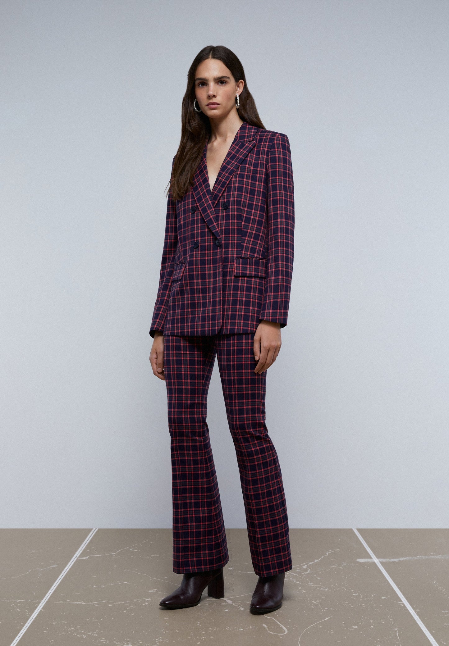 BLAZER XADREZ COM GOLA PONTA DE LANÇA