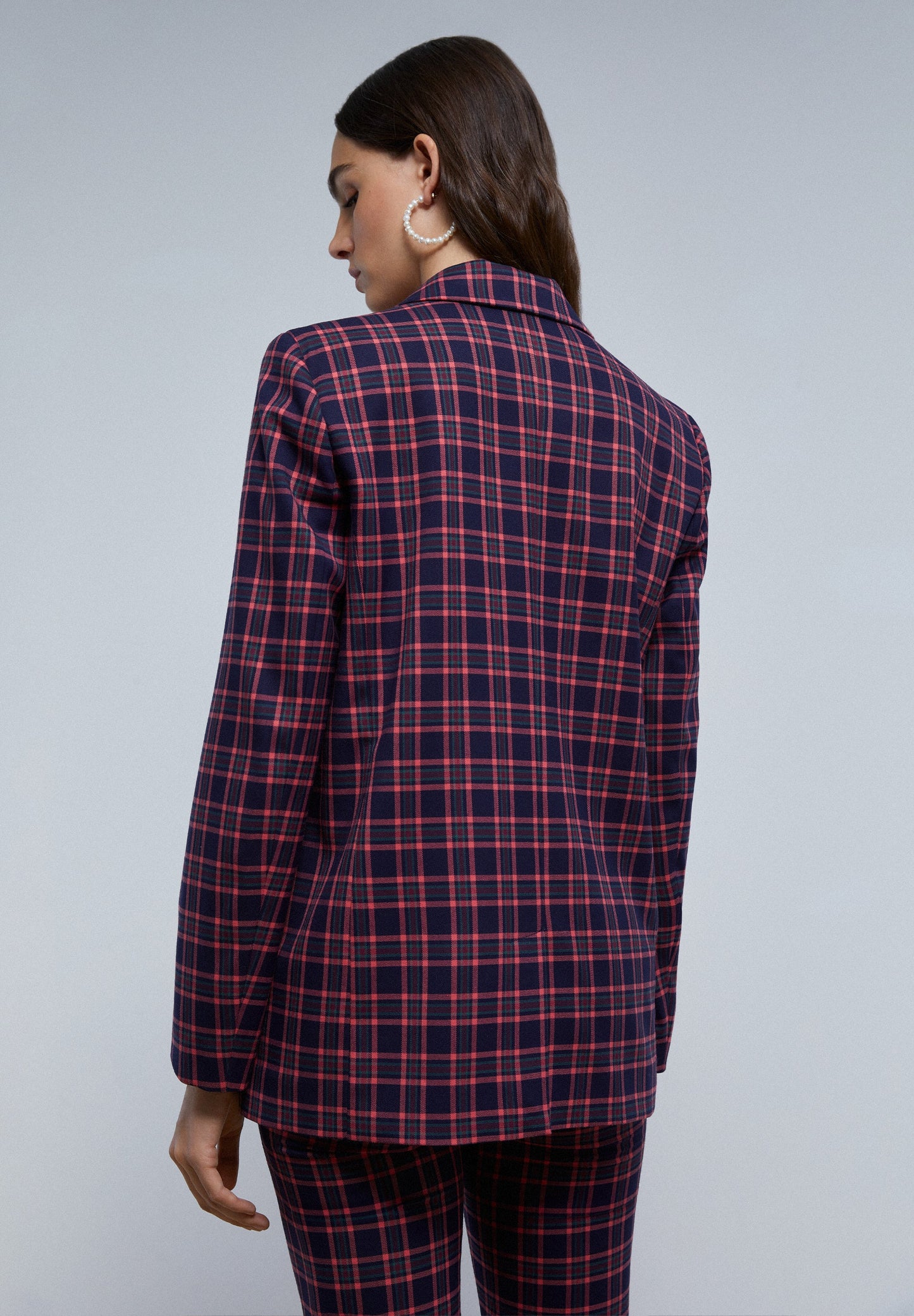 BLAZER XADREZ COM GOLA PONTA DE LANÇA