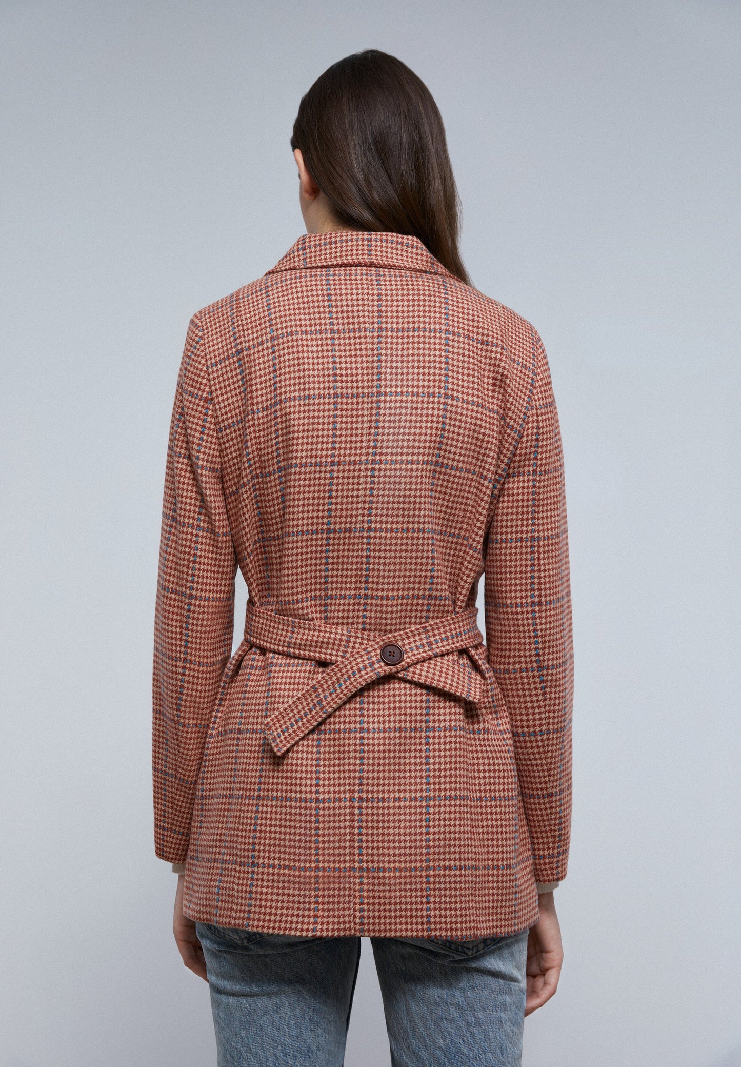 BLAZER DE XADREZ COM CINTO