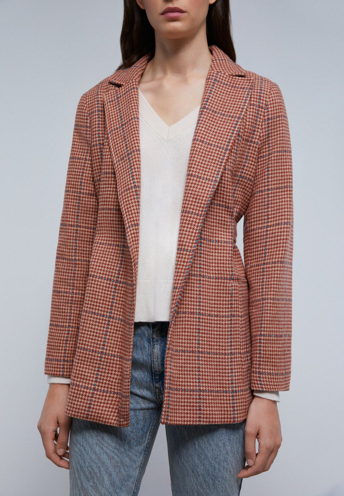 BLAZER DE XADREZ COM CINTO