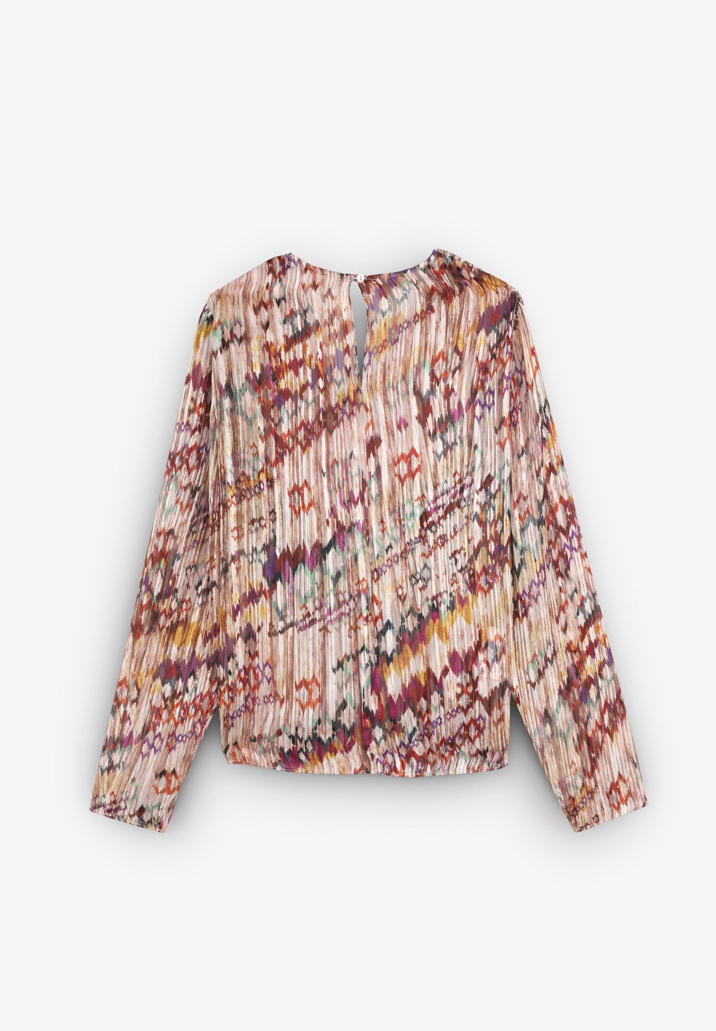 BLUSA PLISSADA COM ABERTURAS