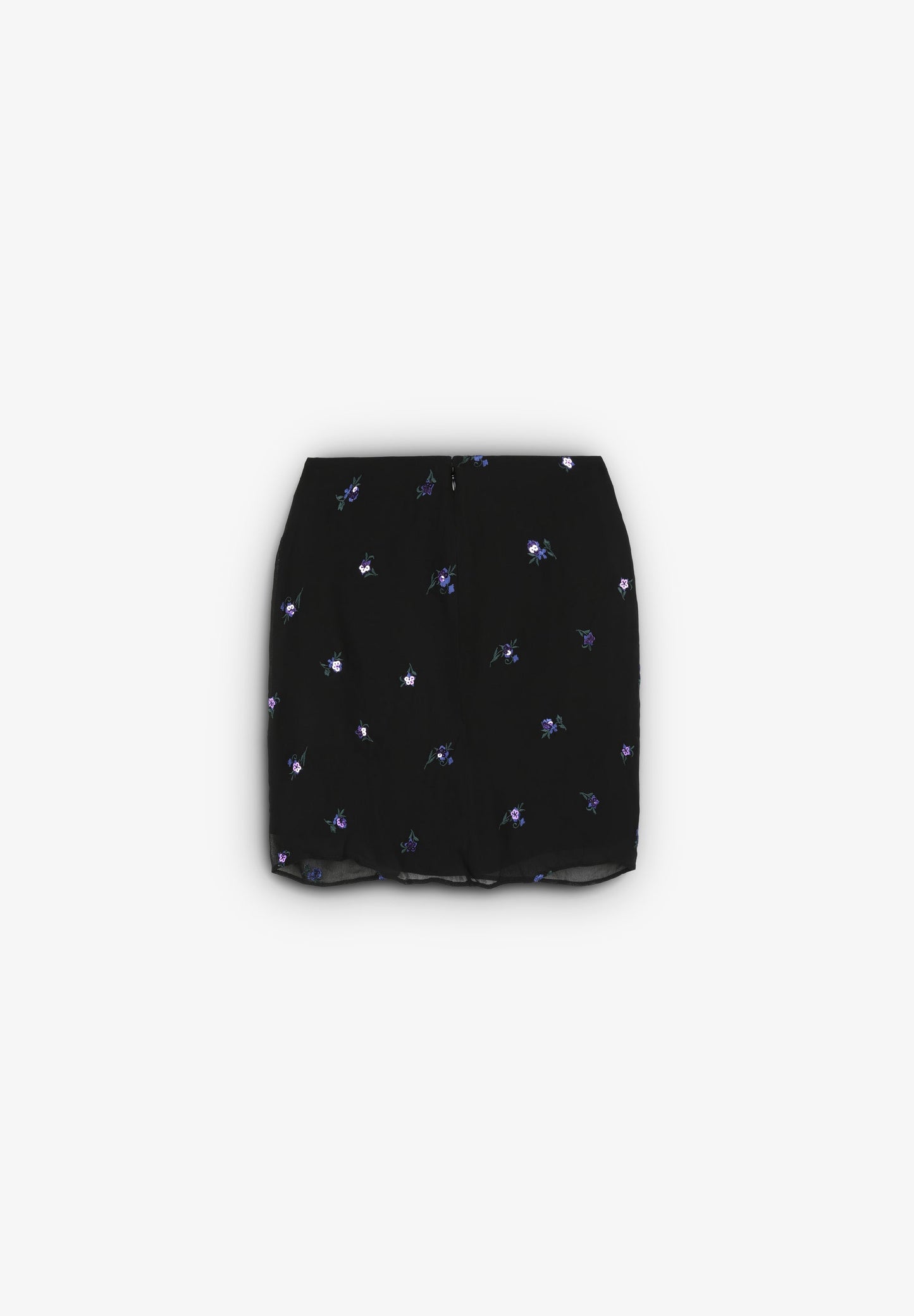 MINISSAIA COM NÓ E DETALHE DE FLORES