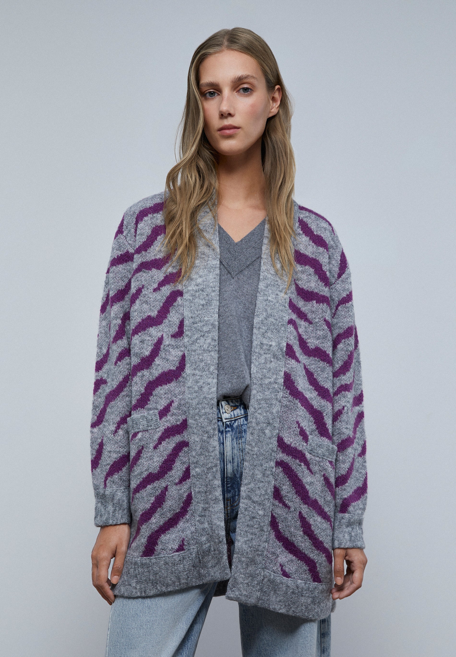 CARDIGAN DE MALHA ANIMAL