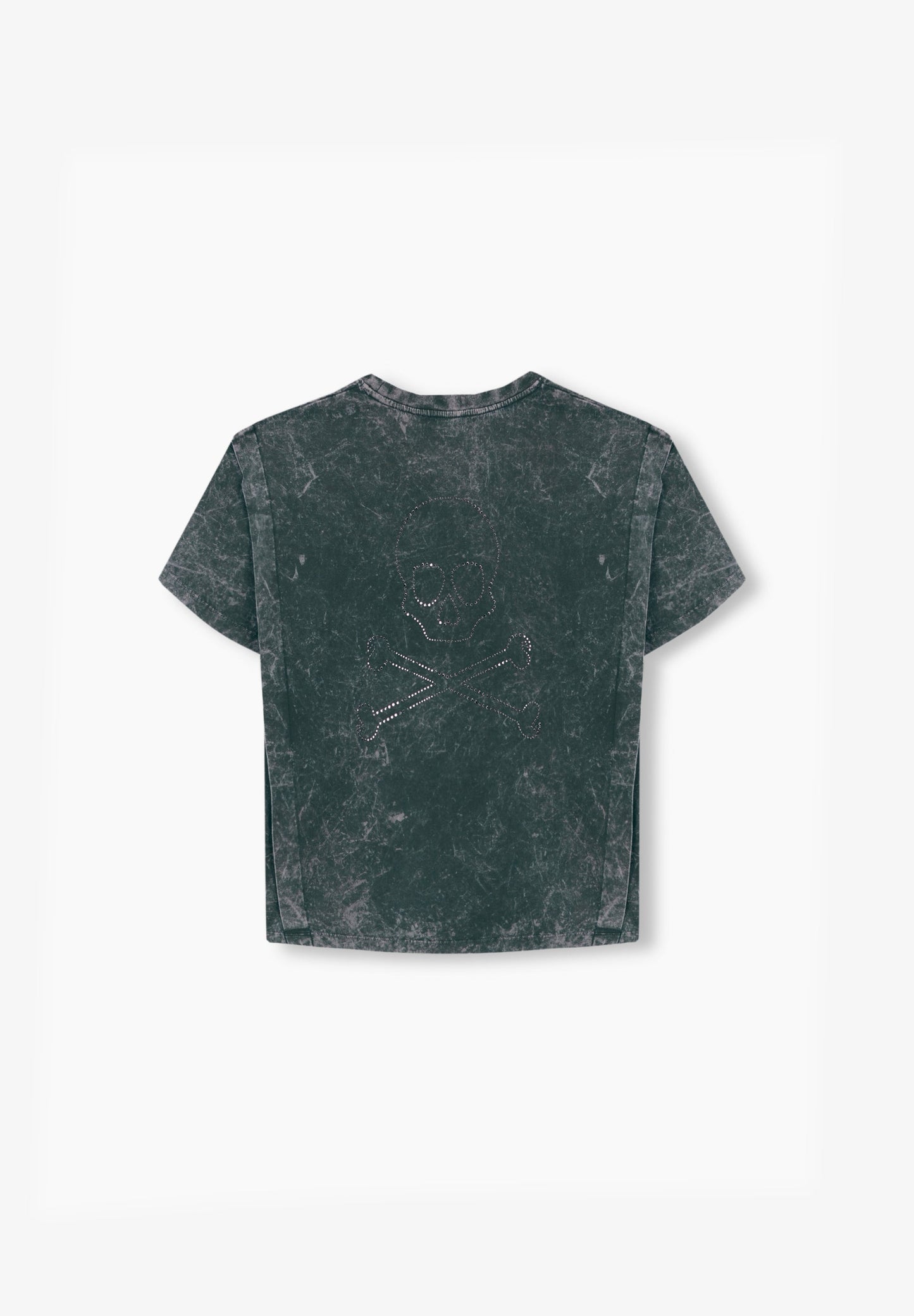 T-SHIRT COM SKULL ATRÁS COM CRISTAIS