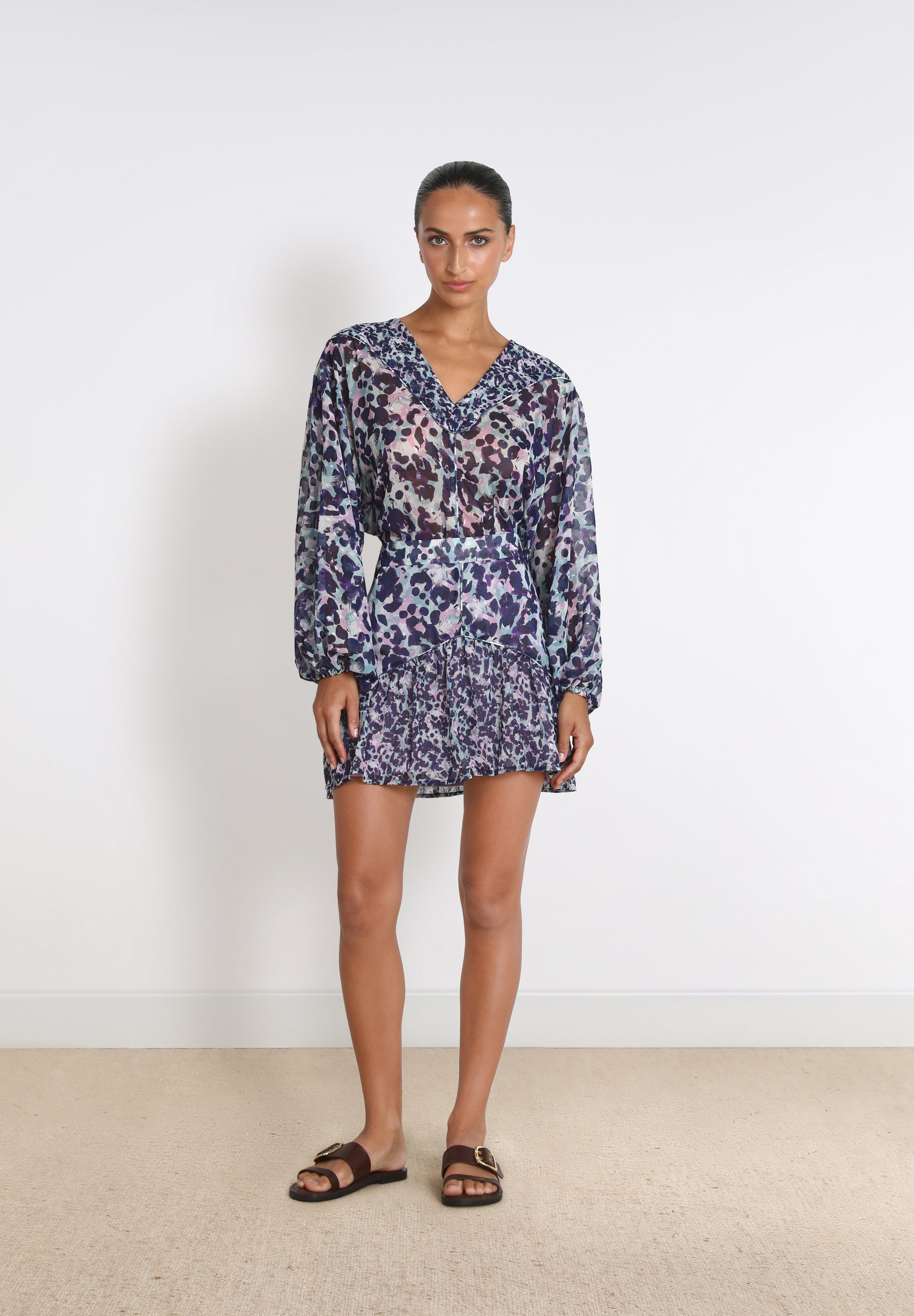 MINISSAIA COM ESTAMPADO ANIMAL