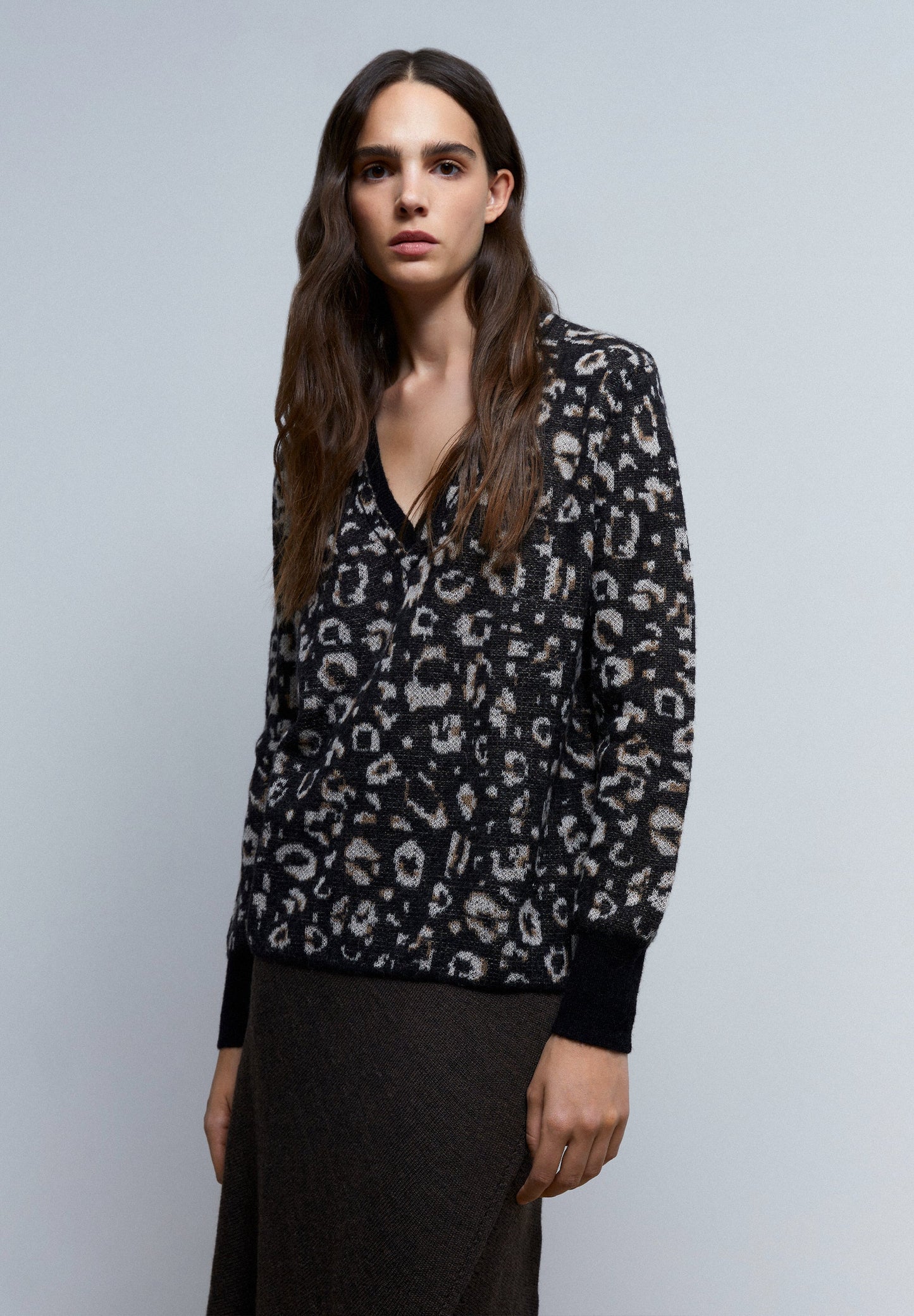 SWEATER EM MALHA COM ESTAMPADO ANIMAL