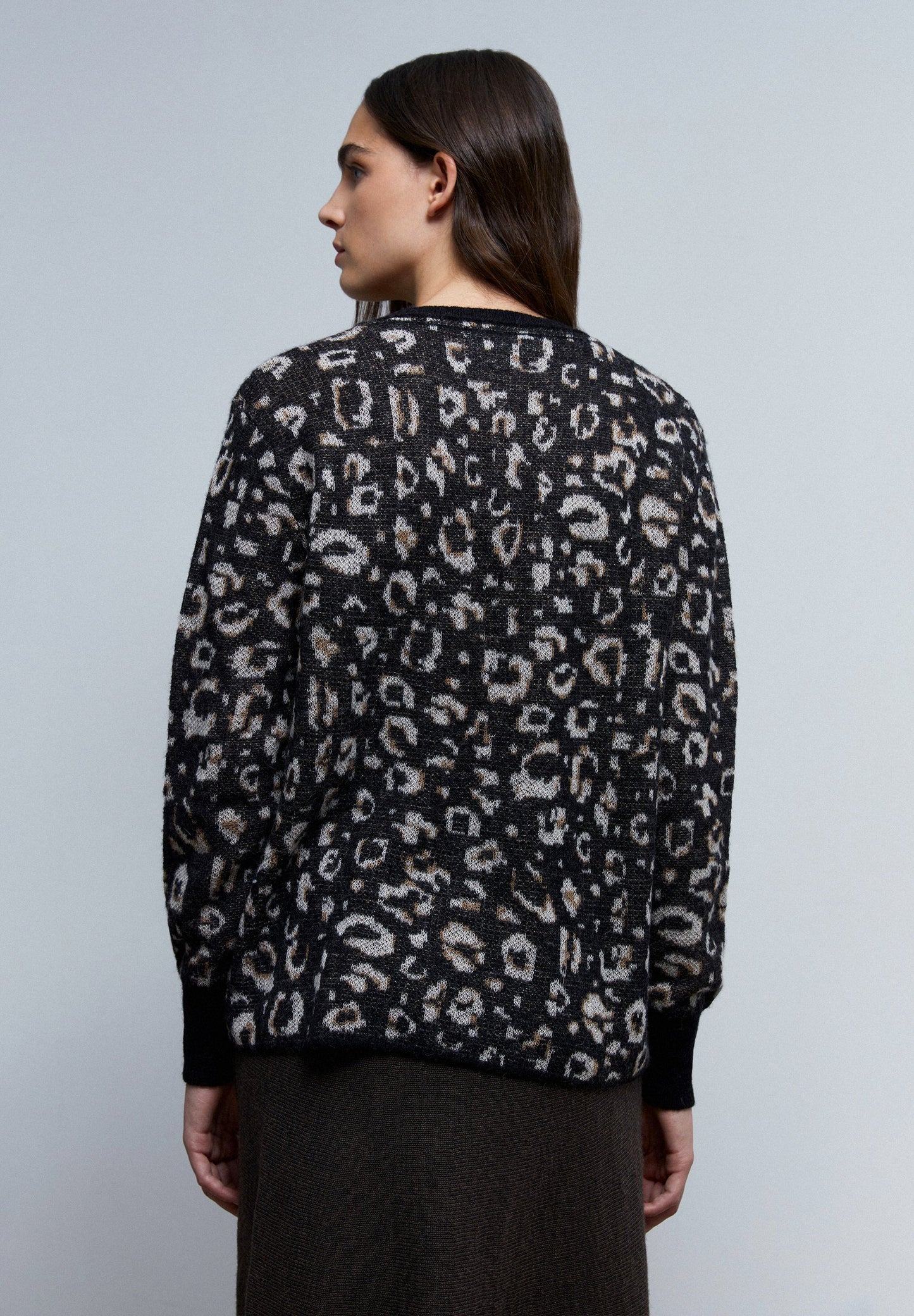 SWEATER EM MALHA COM ESTAMPADO ANIMAL