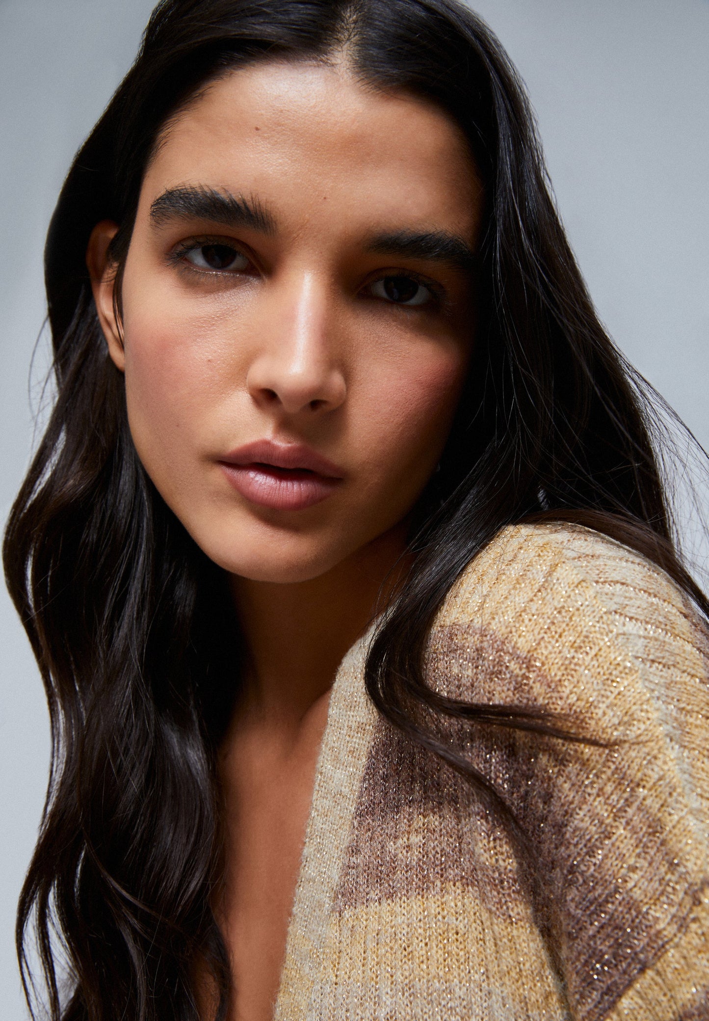 CARDIGAN DE MALHA ÀS RISCAS