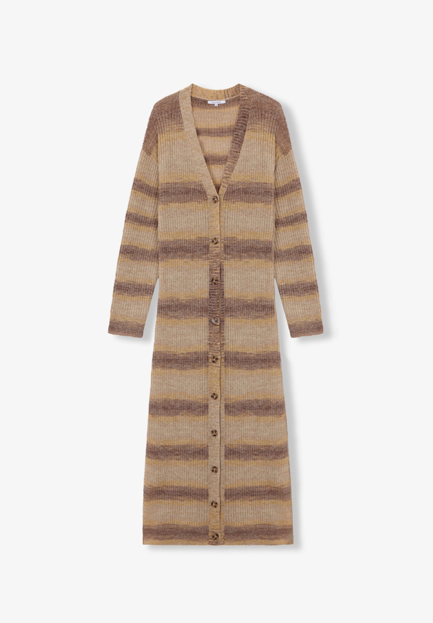 CARDIGAN DE MALHA ÀS RISCAS