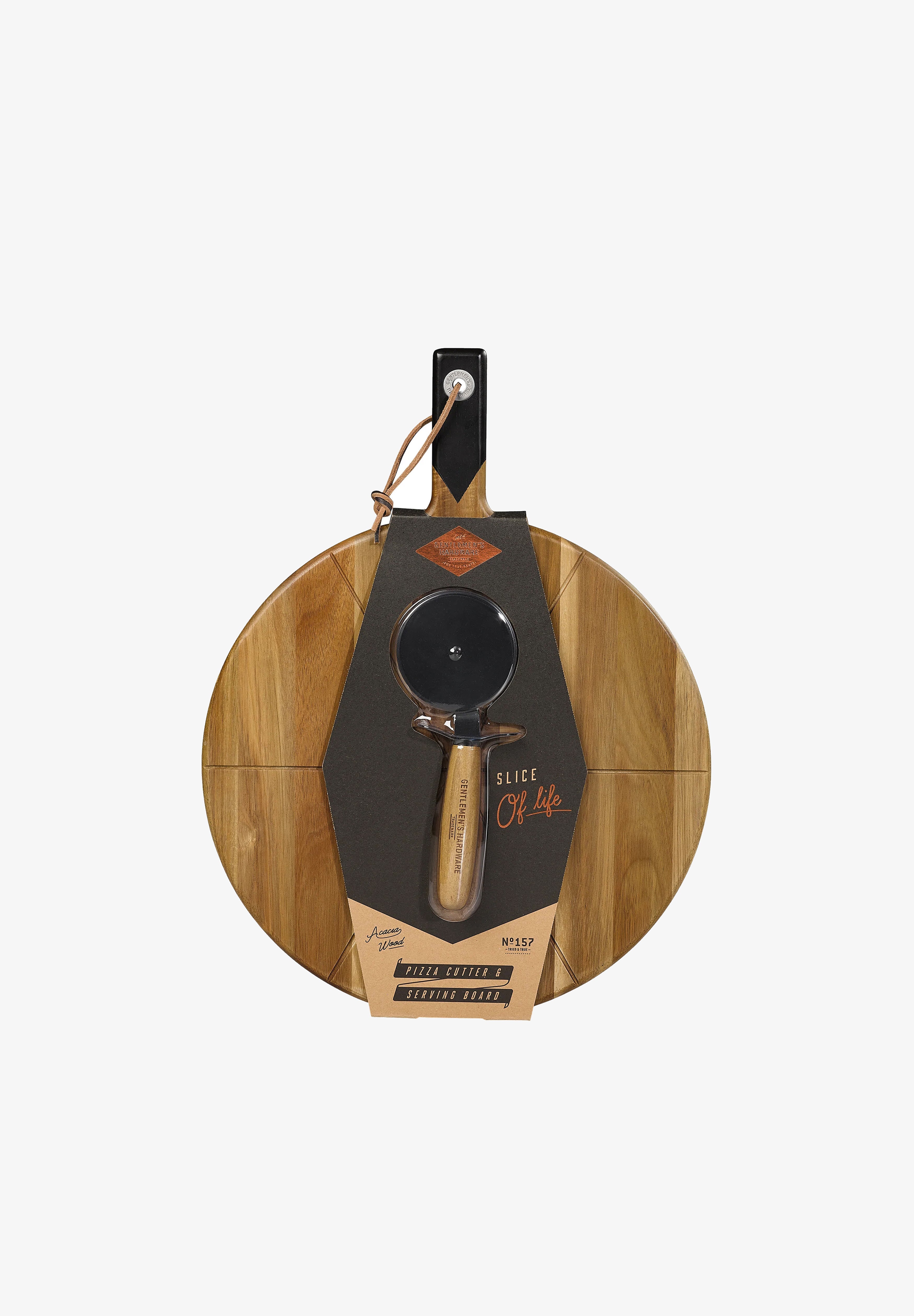 GENTLEMEN'S HARDWARE | PIZZA CUTTER & SERVING BOARD