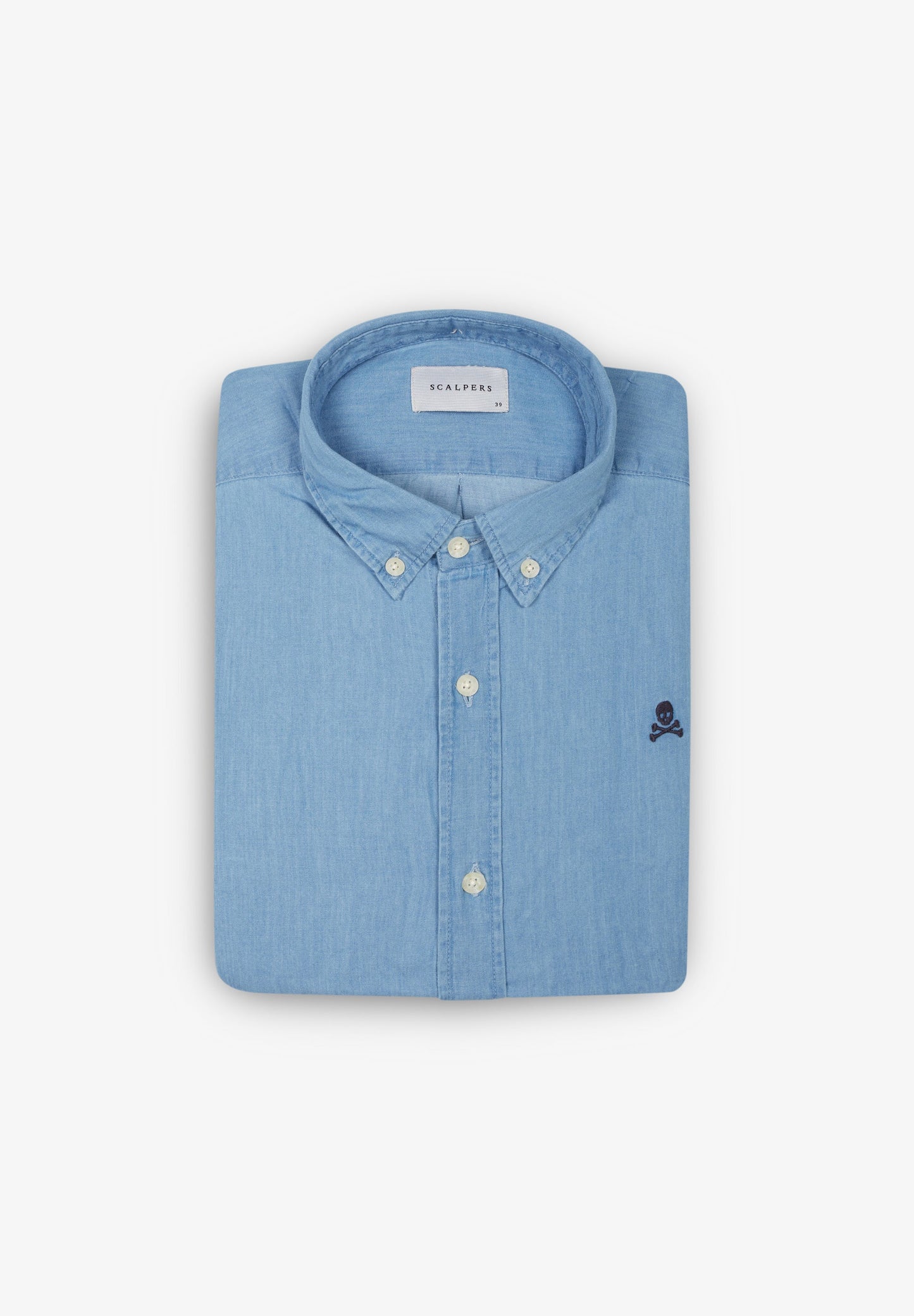 CAMISA DENIM COM BOTÕES