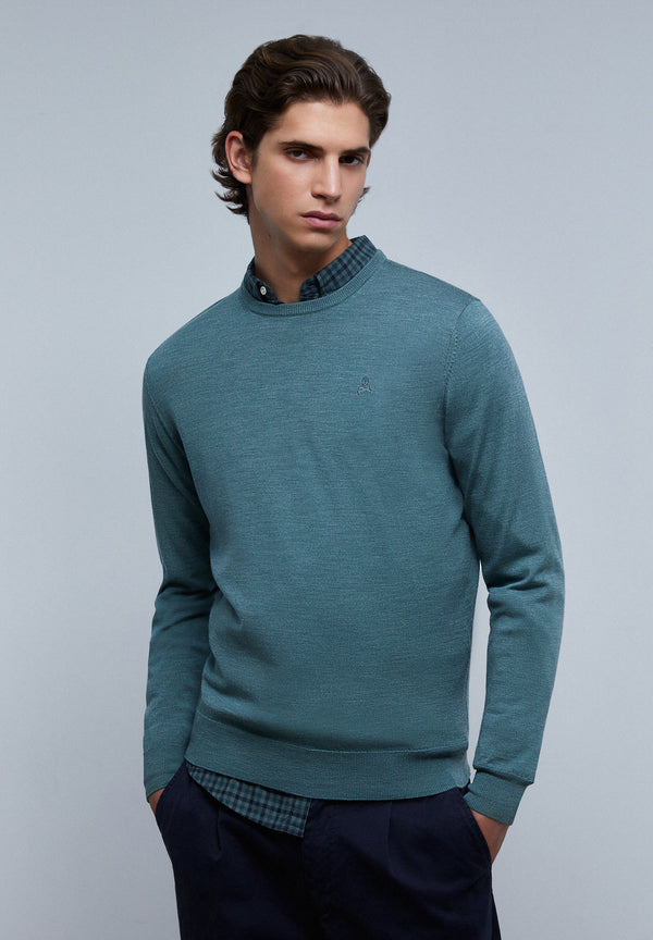 SWEATER DE DECOTE REDONDO COM SKULL