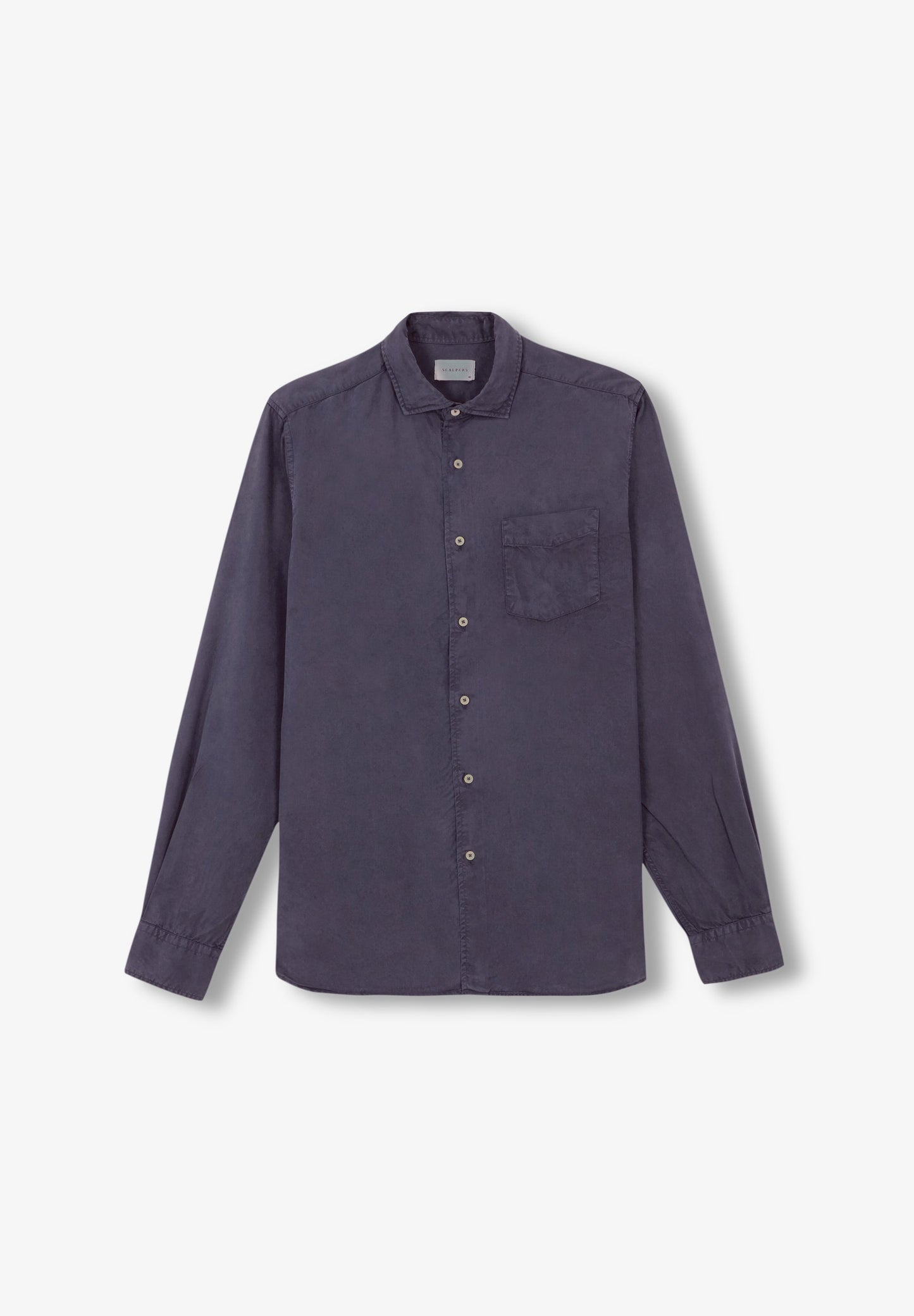 CAMISA EM TECIDO SINTÉTICO COM BOLSO